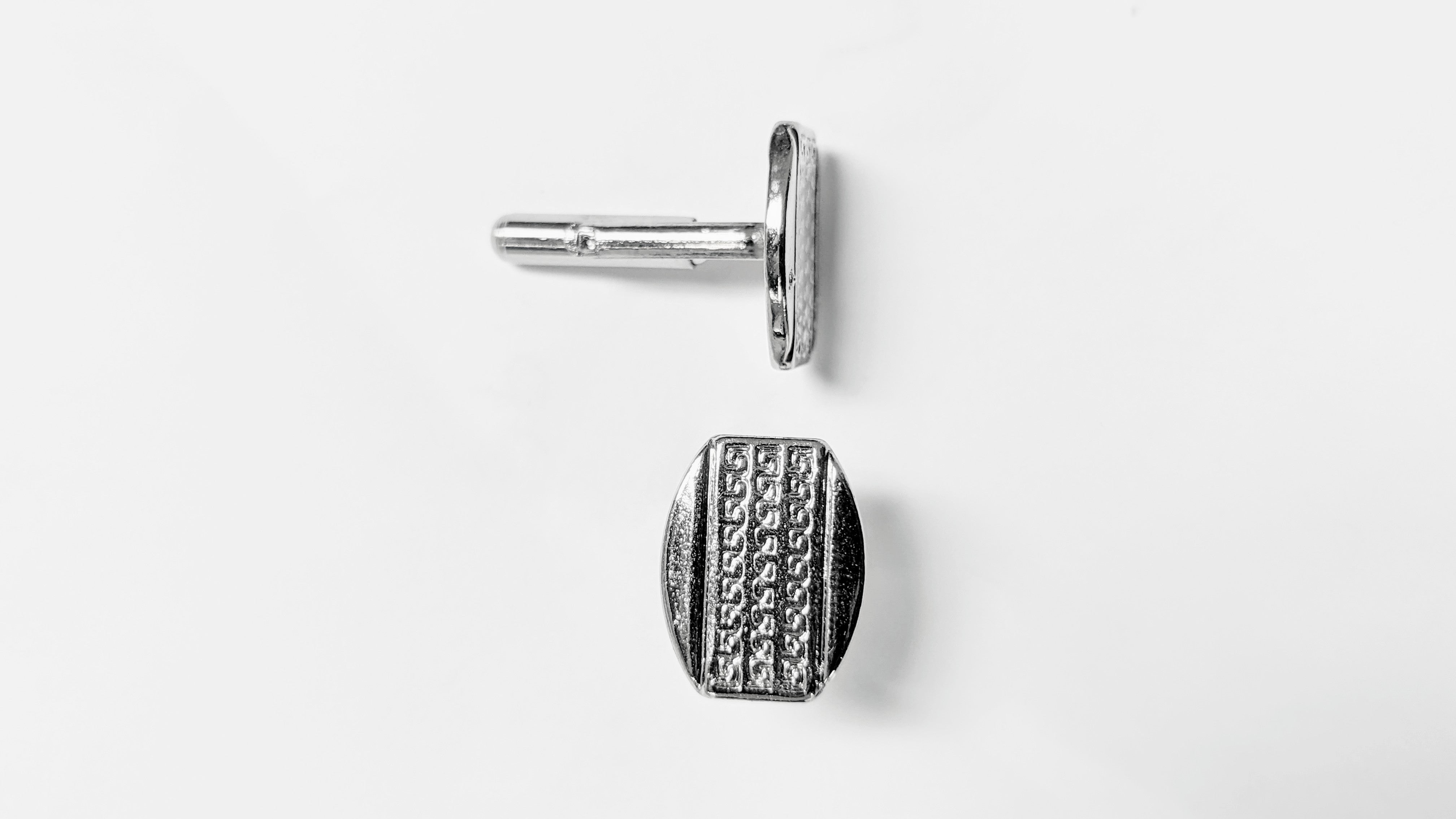 Dupsie's Silver Serengeti Shield pair of Cufflinks DPJSC10、mySite、solidvoid