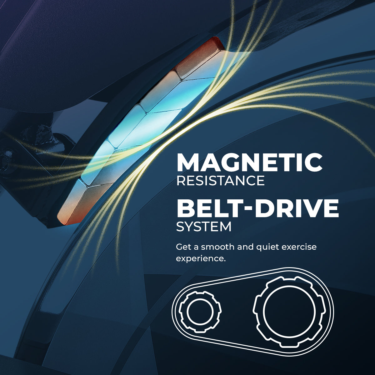  Essential Connected Magnetic Cycle Bike、mySite、ghnorth