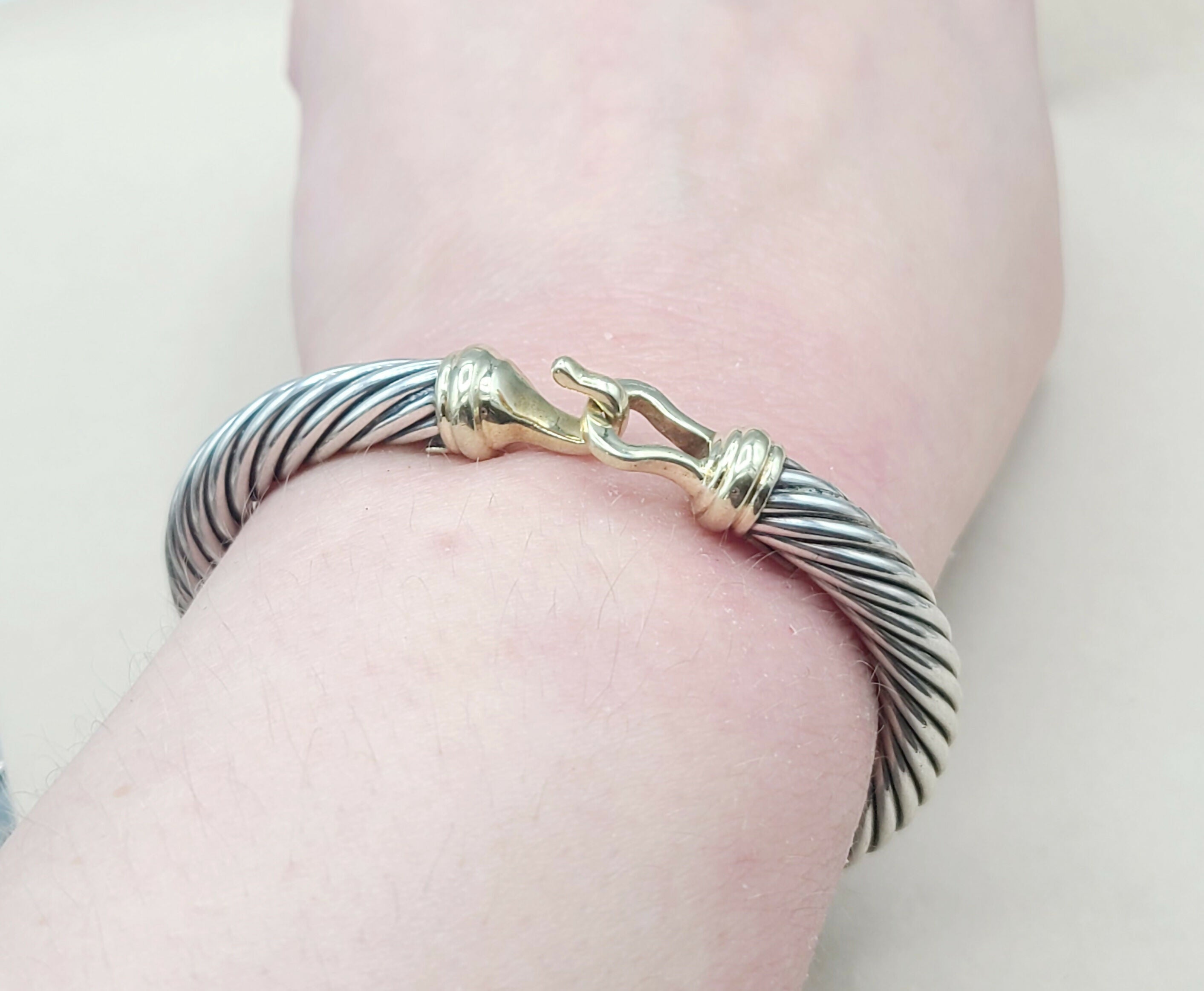 David Yurman Buckle Bracelet 7mm with 14K Gold、mySite、hinf8tx79