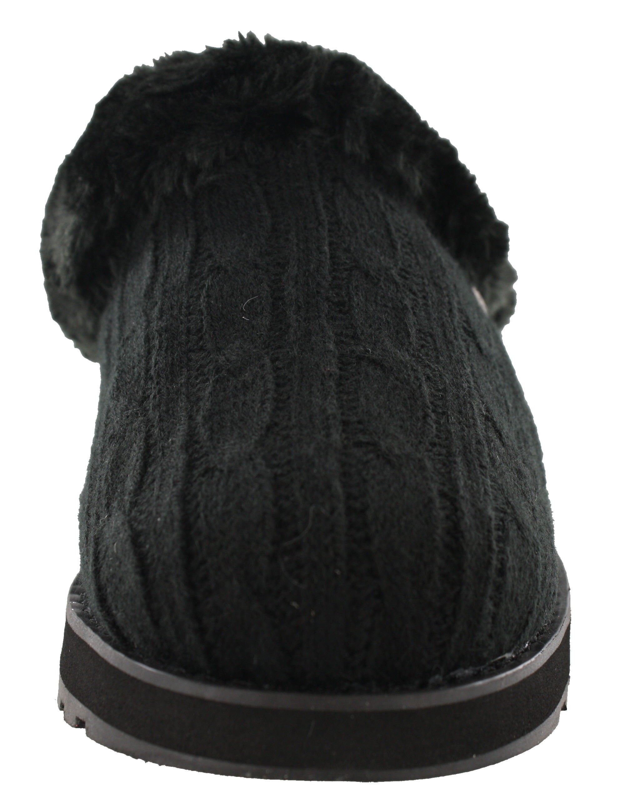 Skechers Women Wide Width Furry Cozy Open Back Slippers Ice Angel、mySite、dreamappss