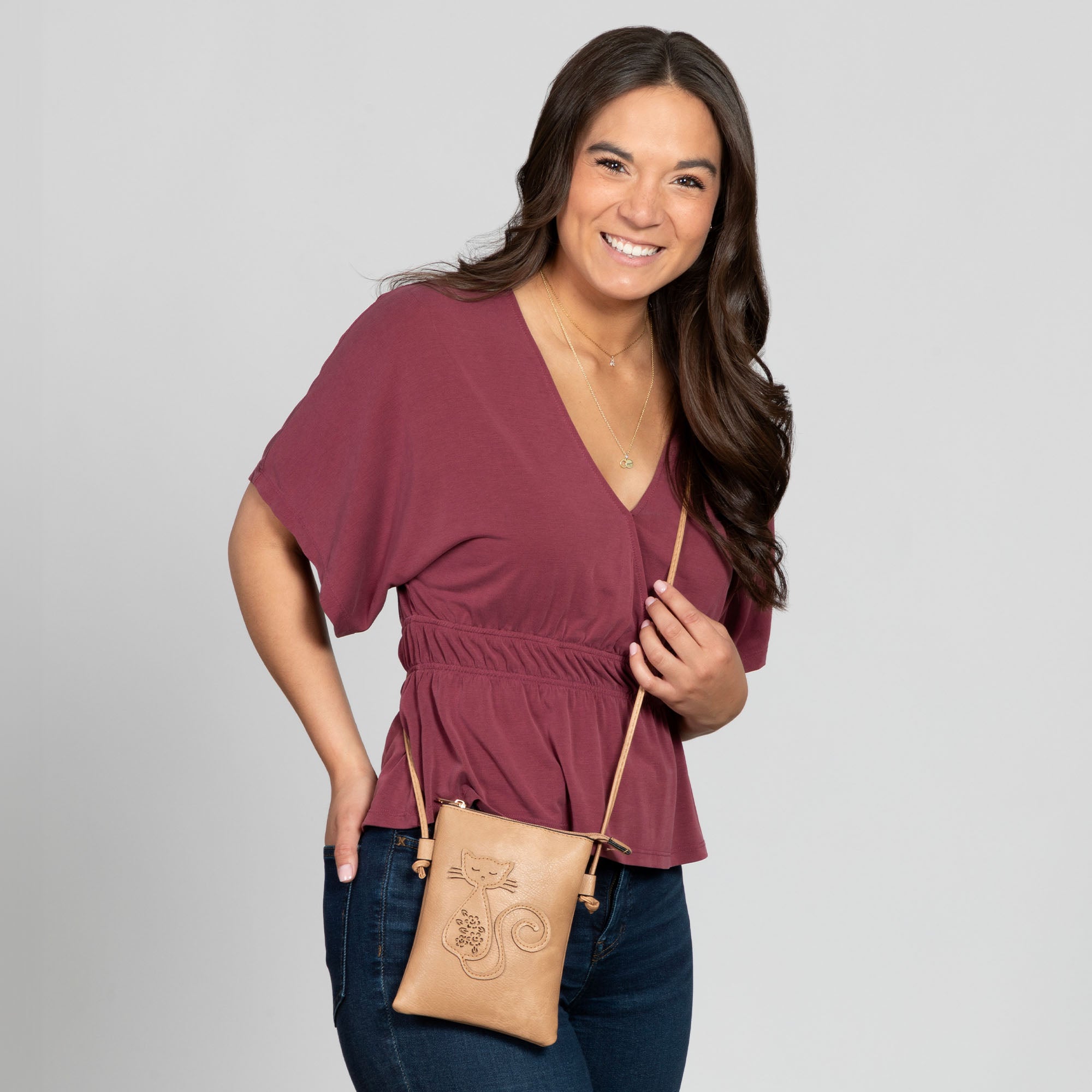 Cut Out Cat Crossbody Bag、mySite、camillekostekn