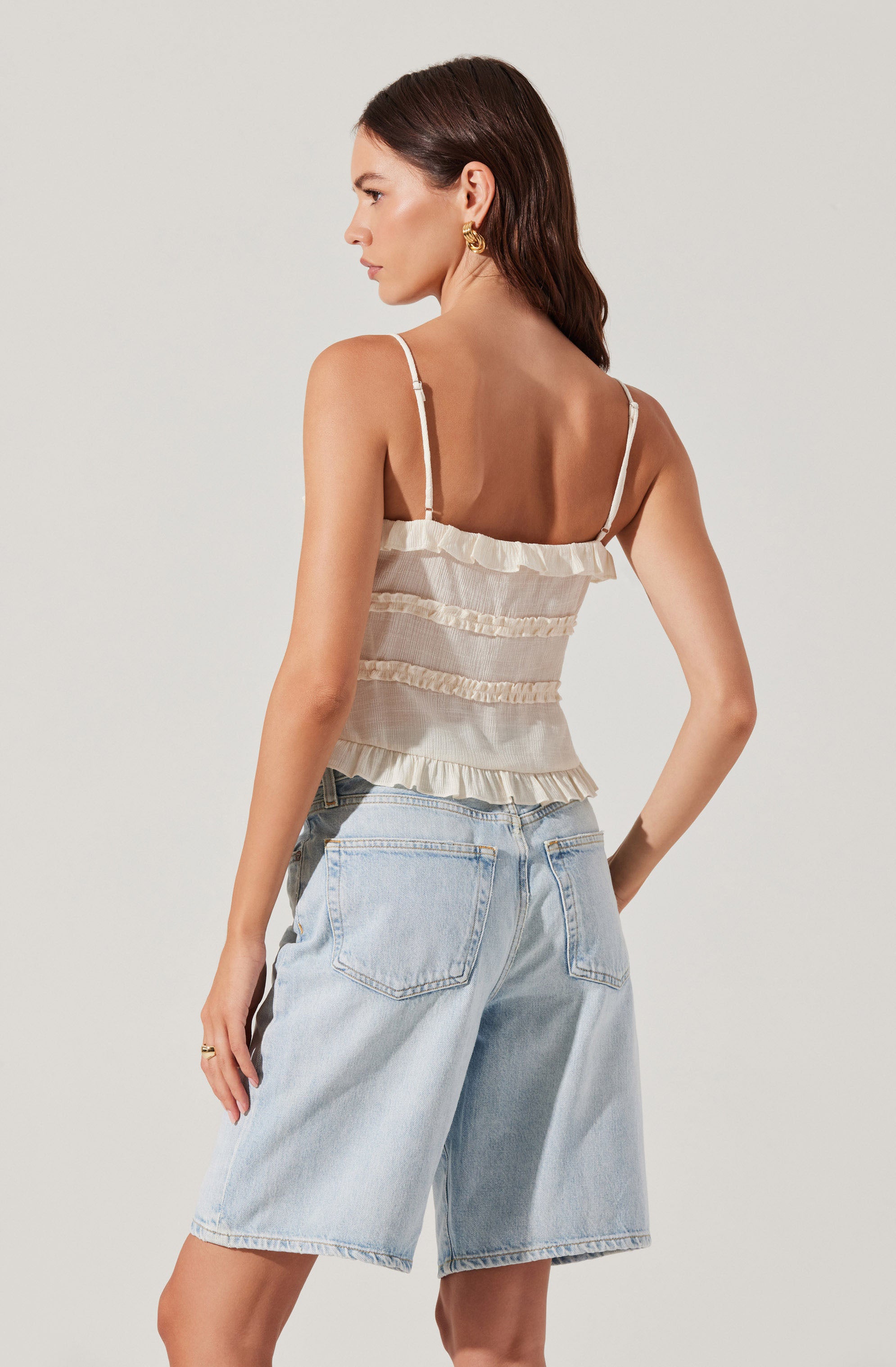 Islah Tie-Front Top、mySite、solidvoid