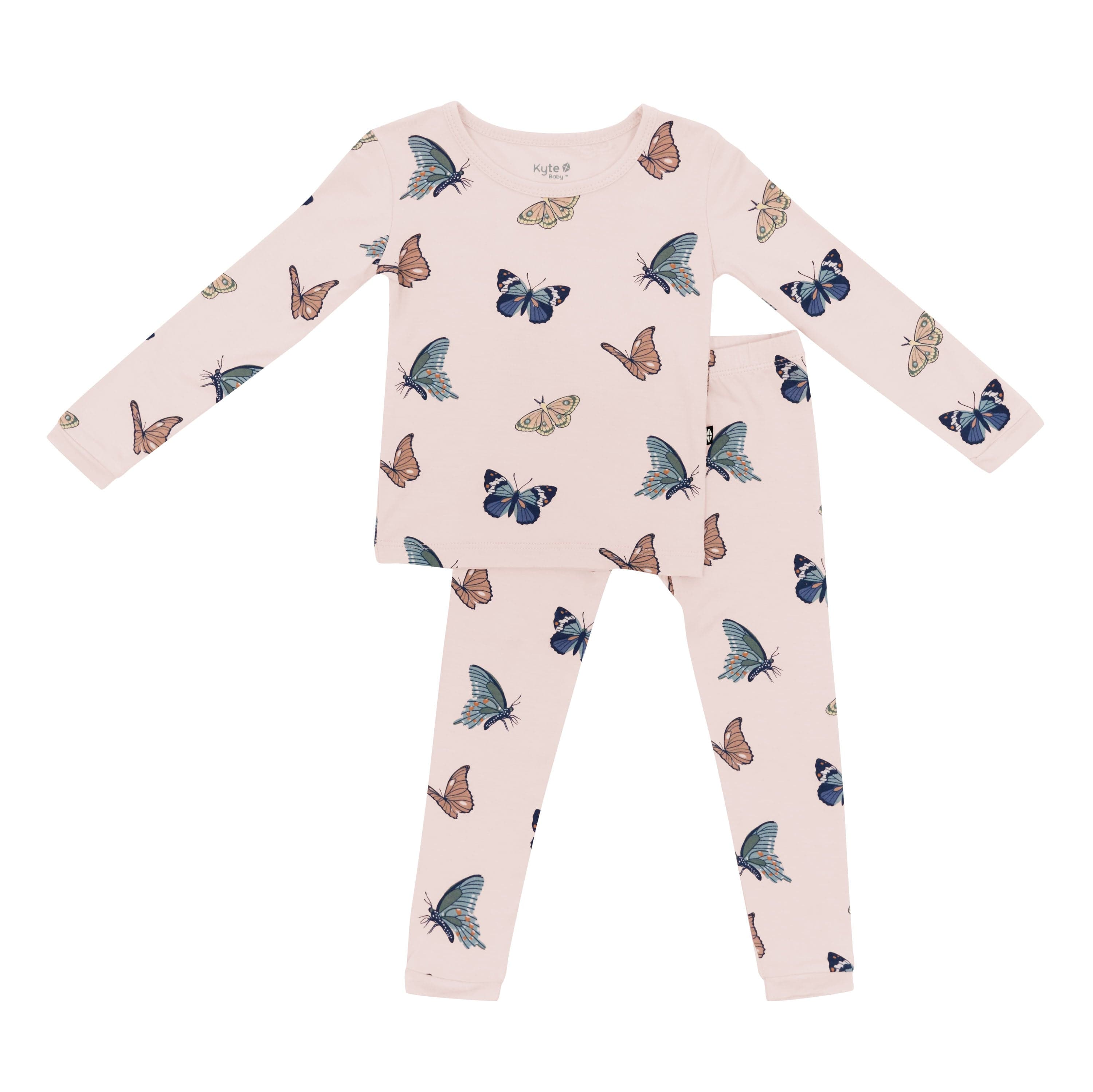  Long Sleeve Pajamas in Blush Butterfly、mySite、layawaytickets