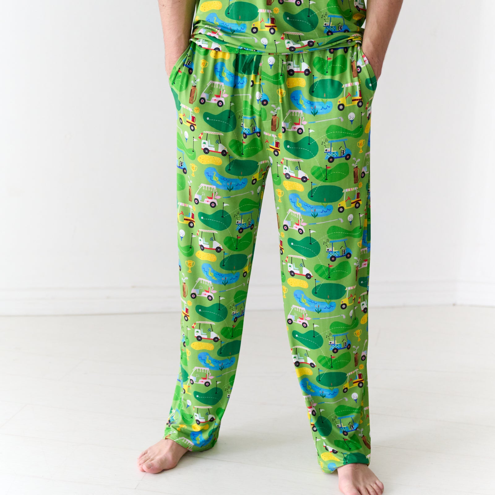 Fairway Fun Men's Pajama Pants、mySite、g9winljtr