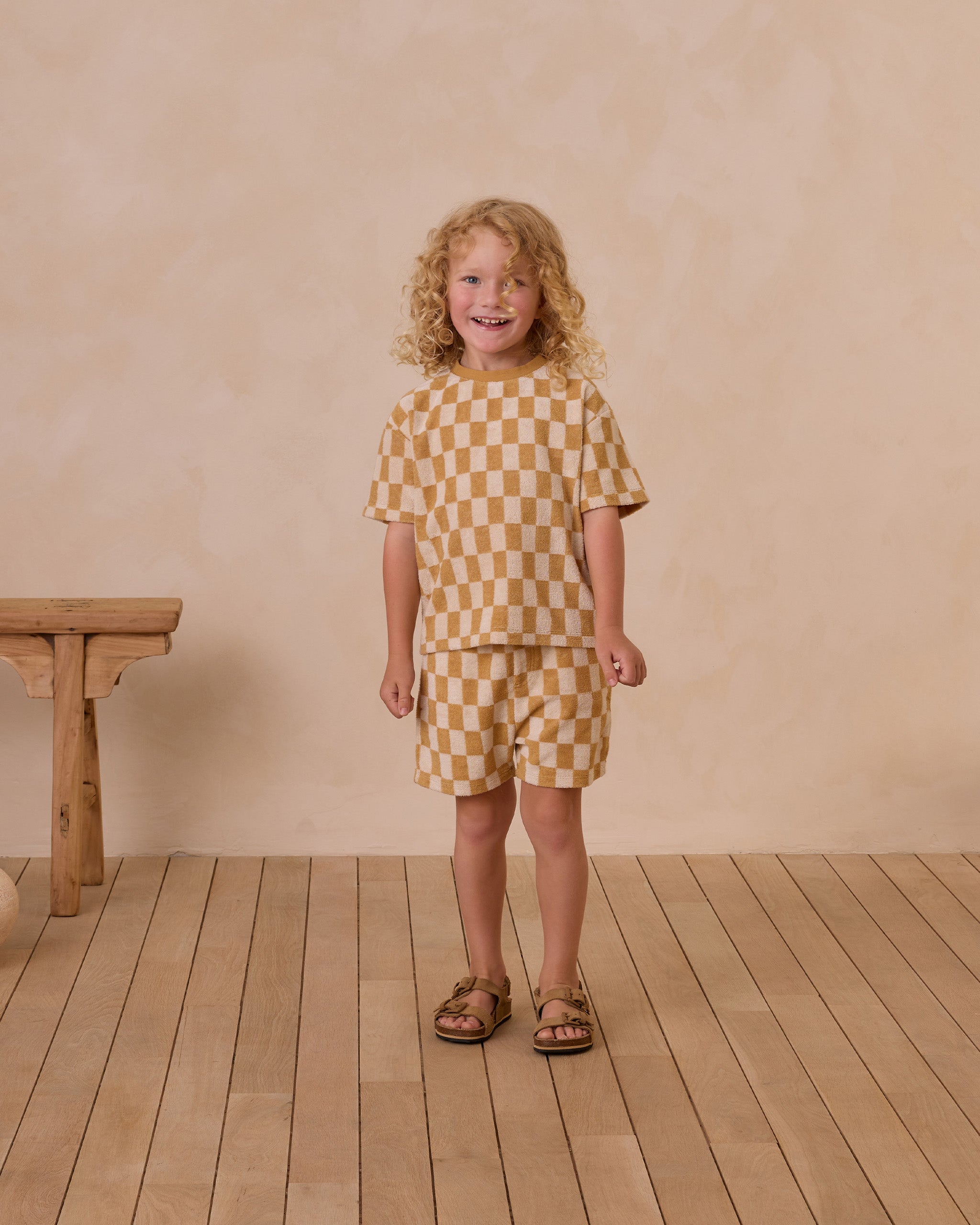  Terry Boys Short || Marigold Check、mySite、layawaytickets