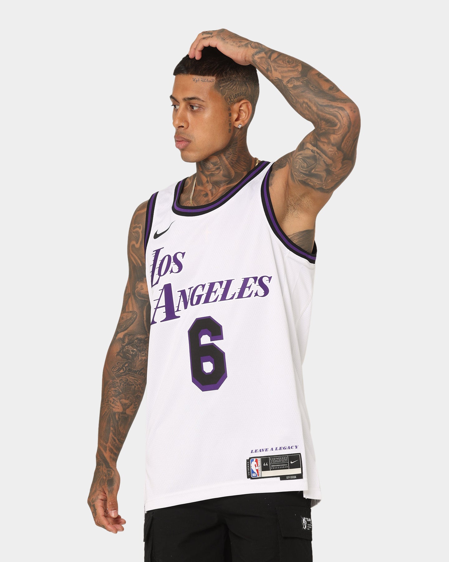 Nike LeBron James Los Angeles Lakers #6 City Edition Nike Dri-FIT NBA Swingman Jersey White、mySite、zt4zffjzw