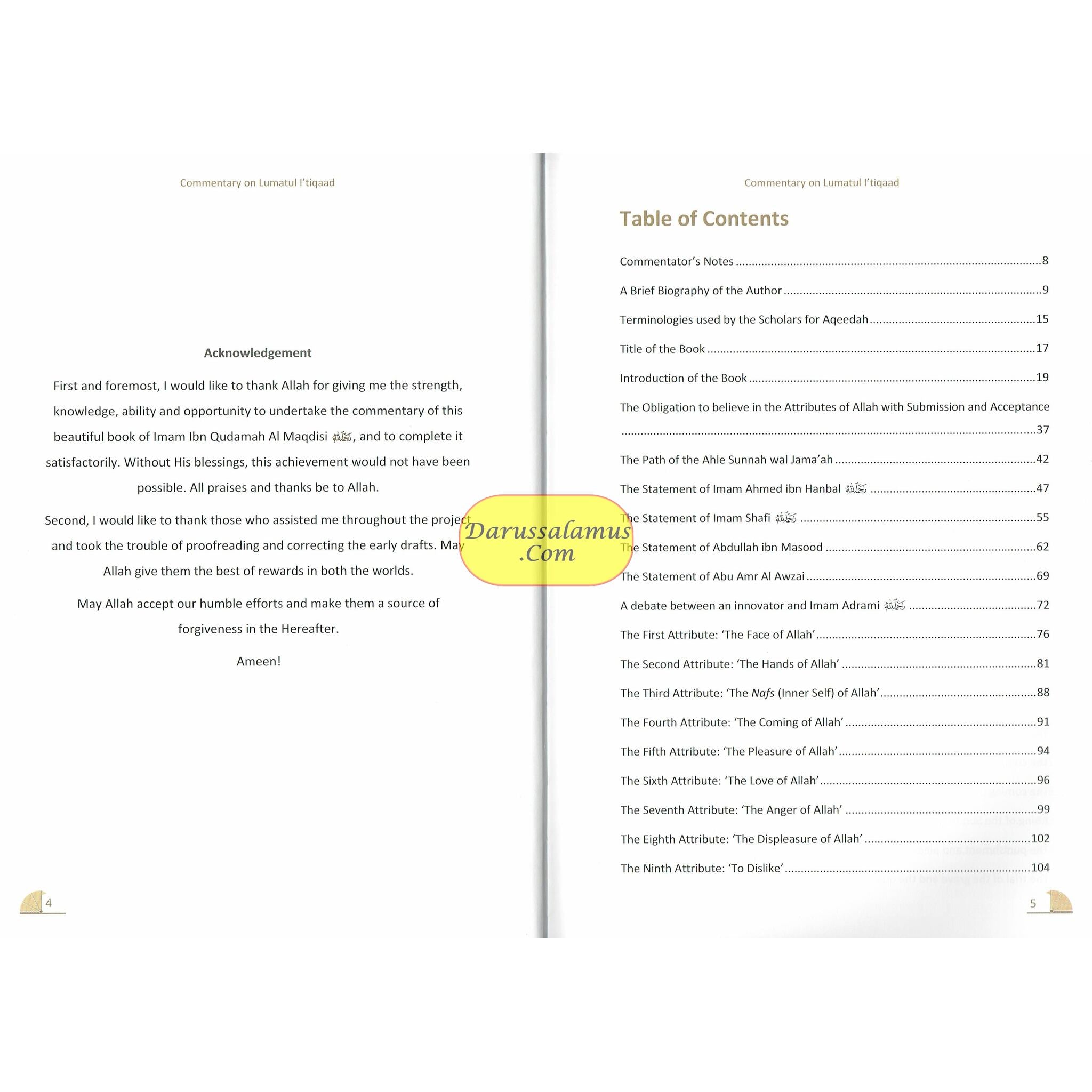 A Commentary on Lumatul I’tiqaad: The Illuminating Creed By Ibn Qudamah AI Maqdisi、mySite、topwebapps