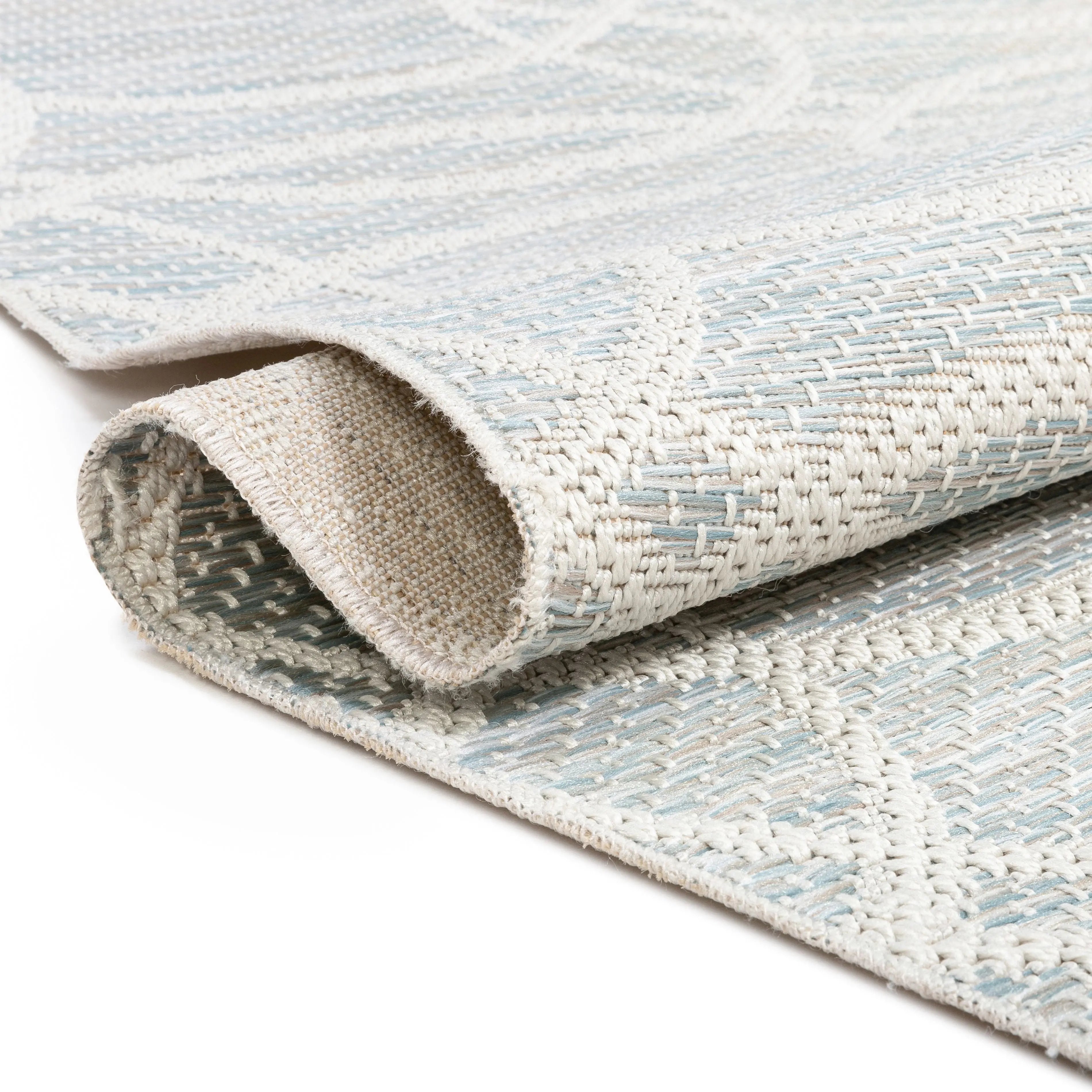 Tocha Modern Geometric Blue Flatweave Rug、mySite、gigharbornorthrealestate