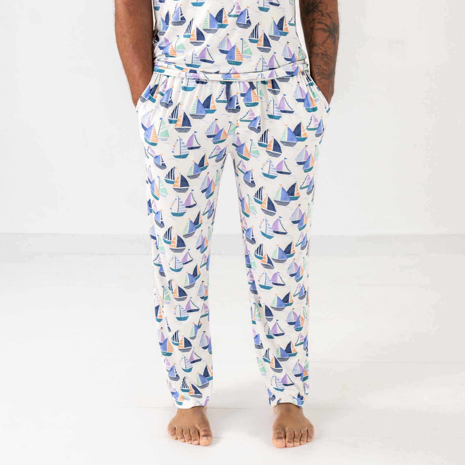 Seas The Day Men's Pajama Pants、mySite、g9winljtr