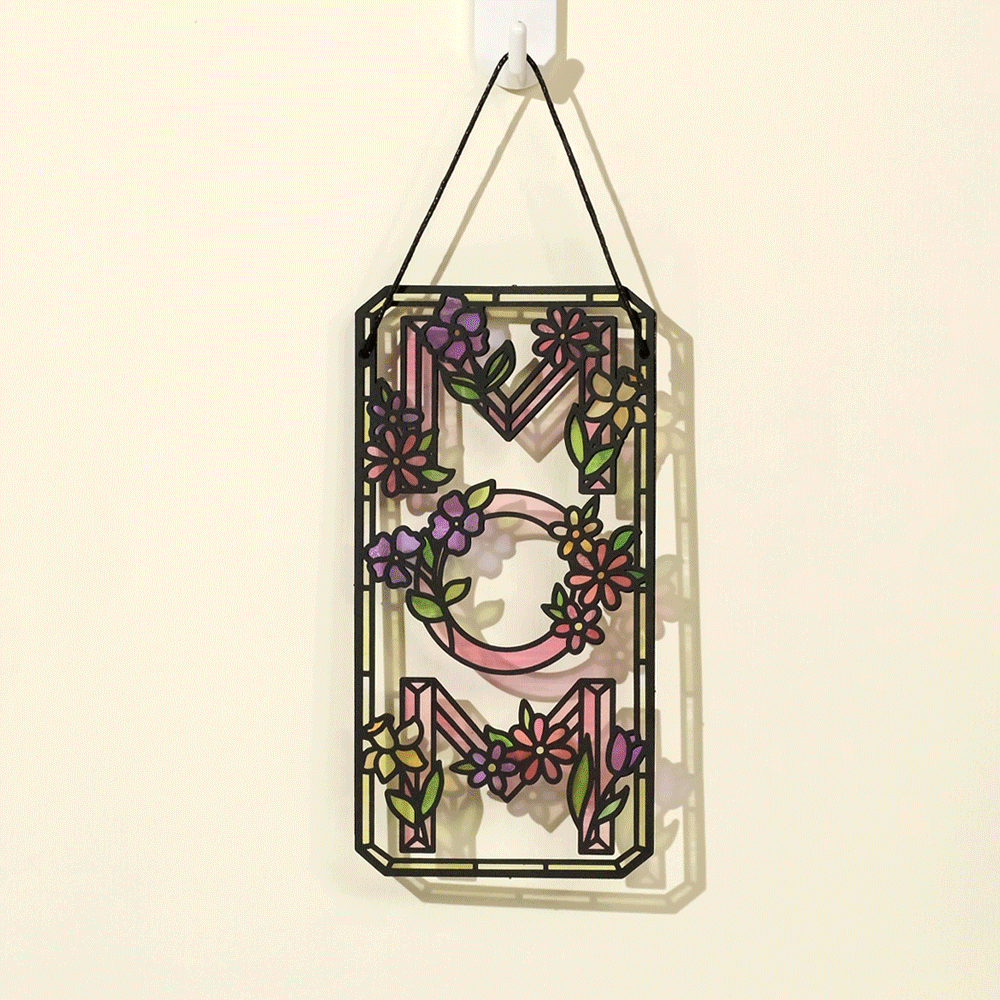 Floral Mom Suncatcher Card、mySite、solidvoid