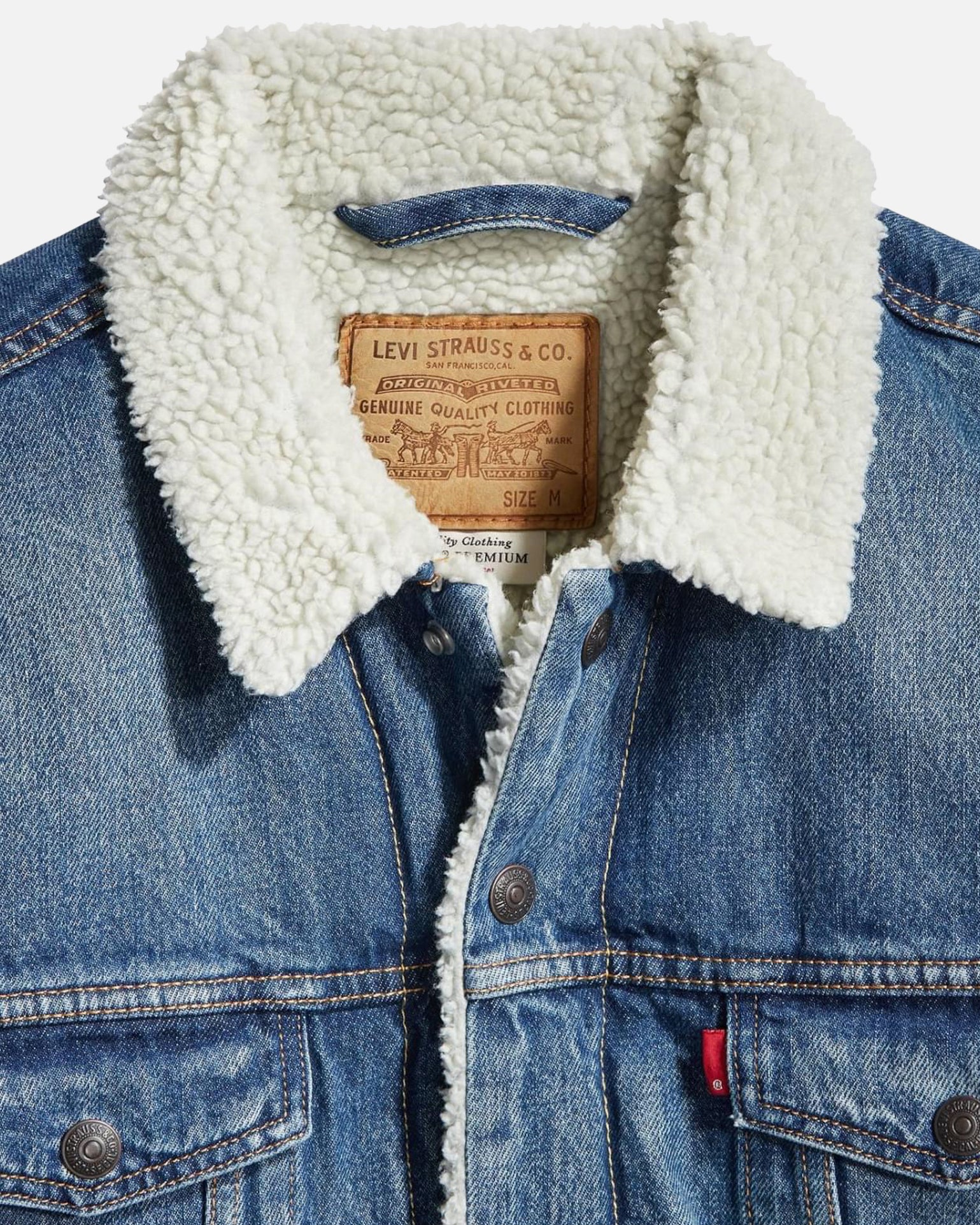 Levi Strauss And Co Relaxed Fit Sherpa Trucker Jacket Blue、mySite、zt4zffjzw