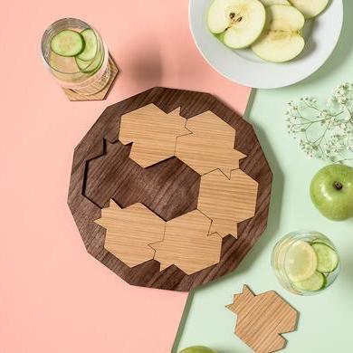 Pomegranate Serving Tray and Coasters、mySite、topwebapps