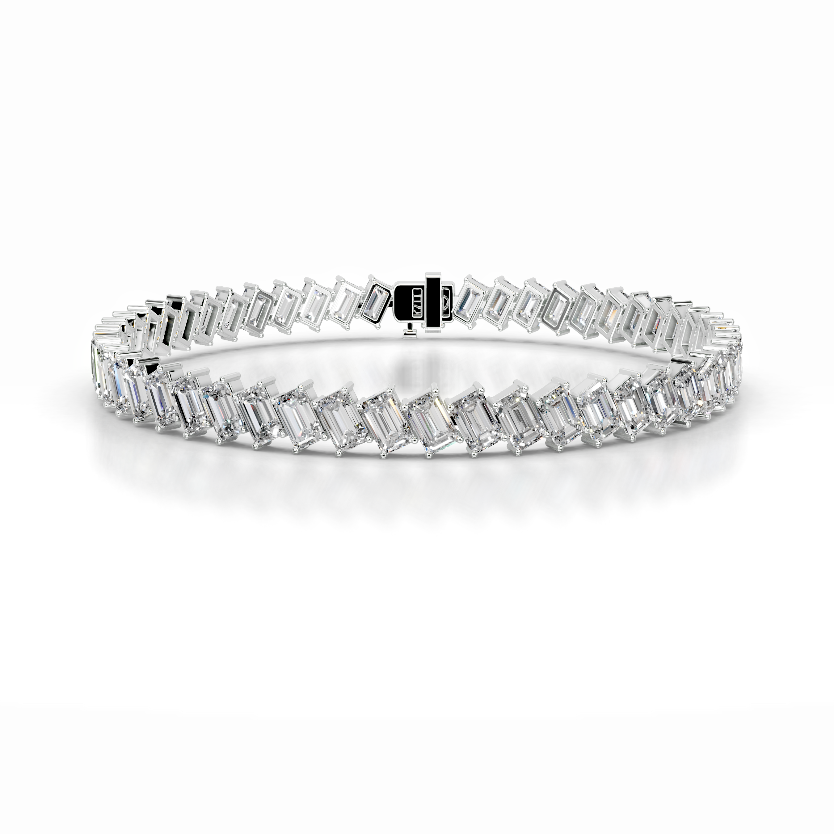 Amy Diamond Tennis Bracelet (15 Carat) -18K White Gold、mySite、hinf8tx79