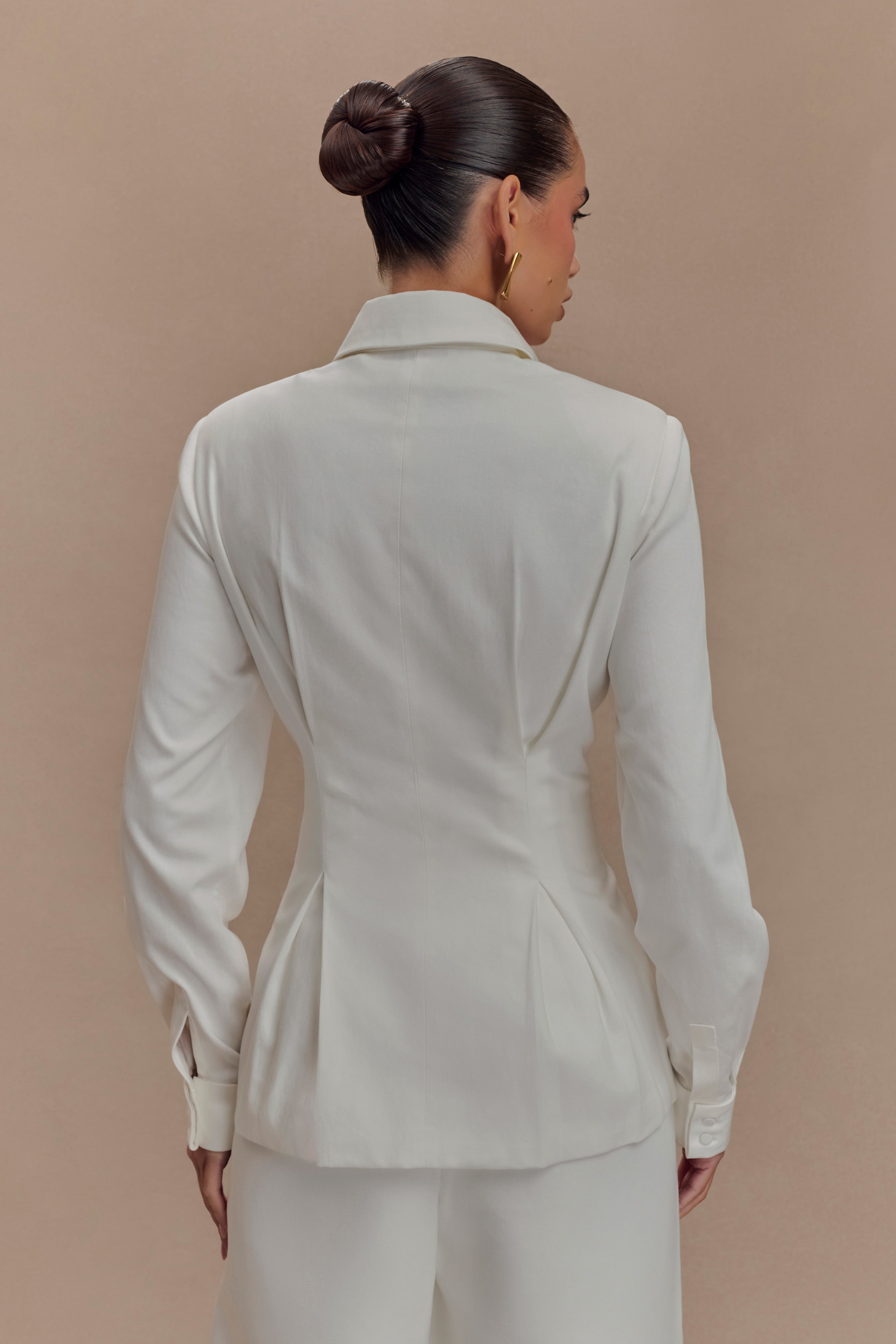 Rhia Oversized Shirt - White、mySite、solidvoid