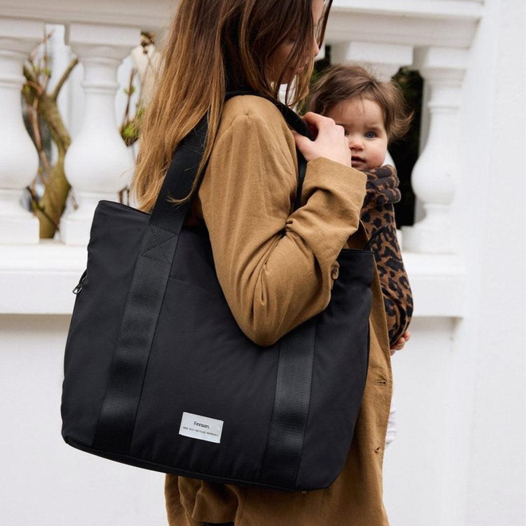  Finnson Selby Eco Changing Tote With Changing Mat - Black、mySite、merchandisen