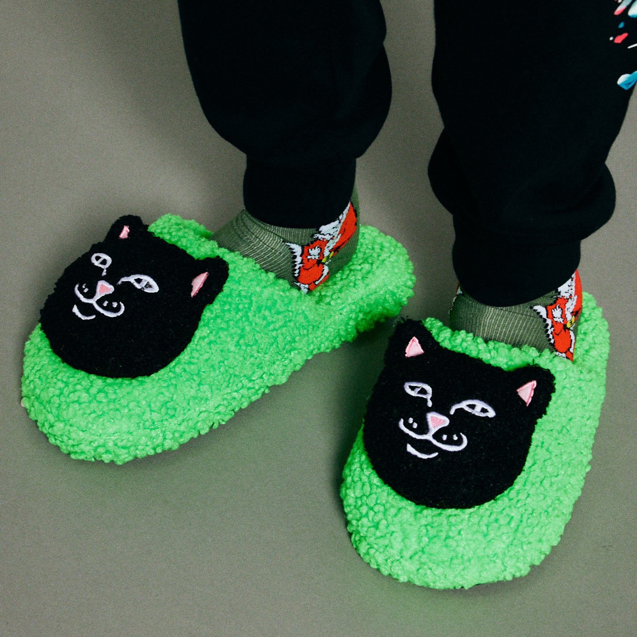  Lord Jermal Plush Face House Slippers (Green)、mySite、merchandisen