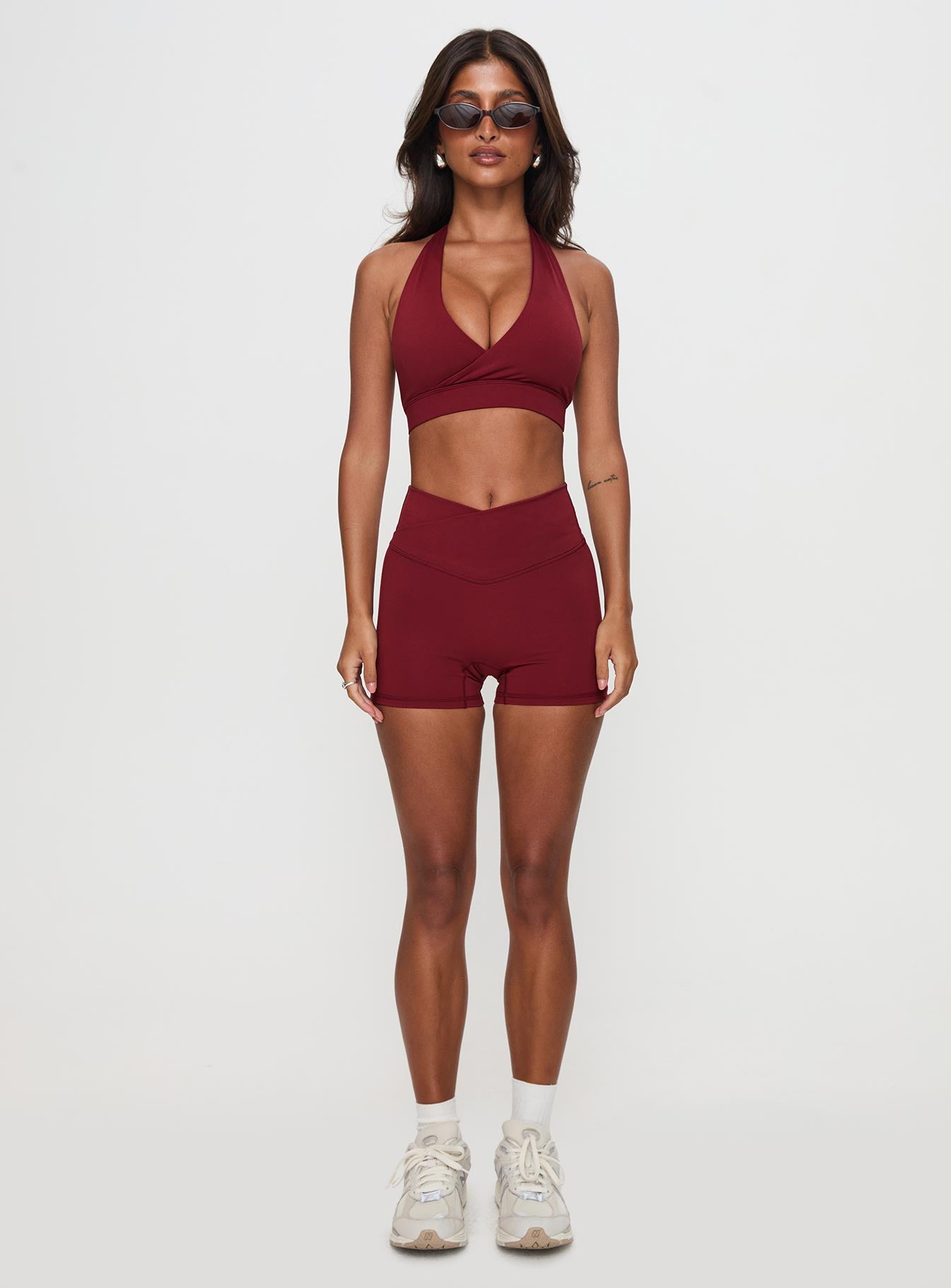 Return Serve Halter Active Top Red、mySite、solidvoid