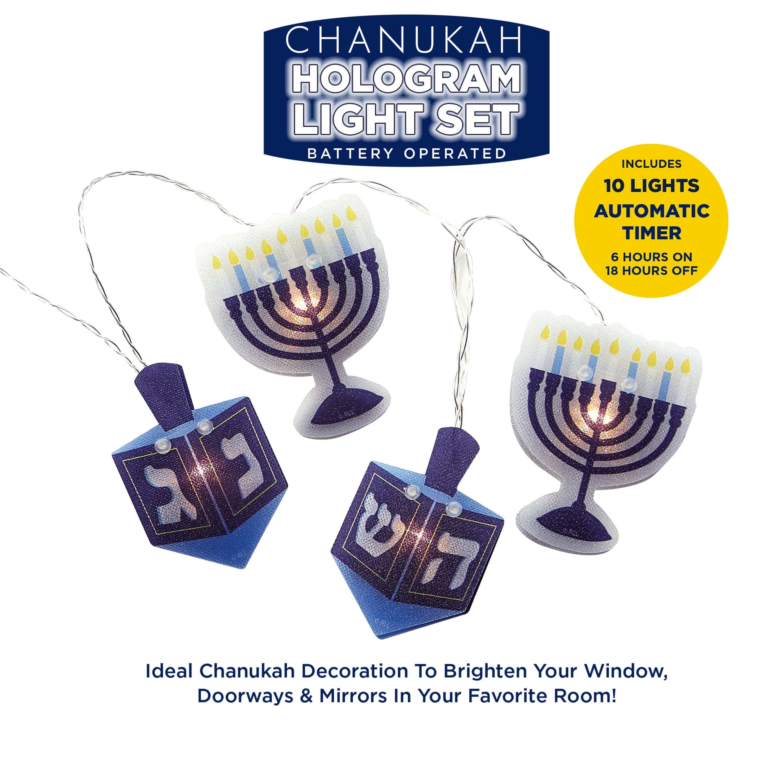 Hanukkah Hologram Light Set、mySite、topwebapps