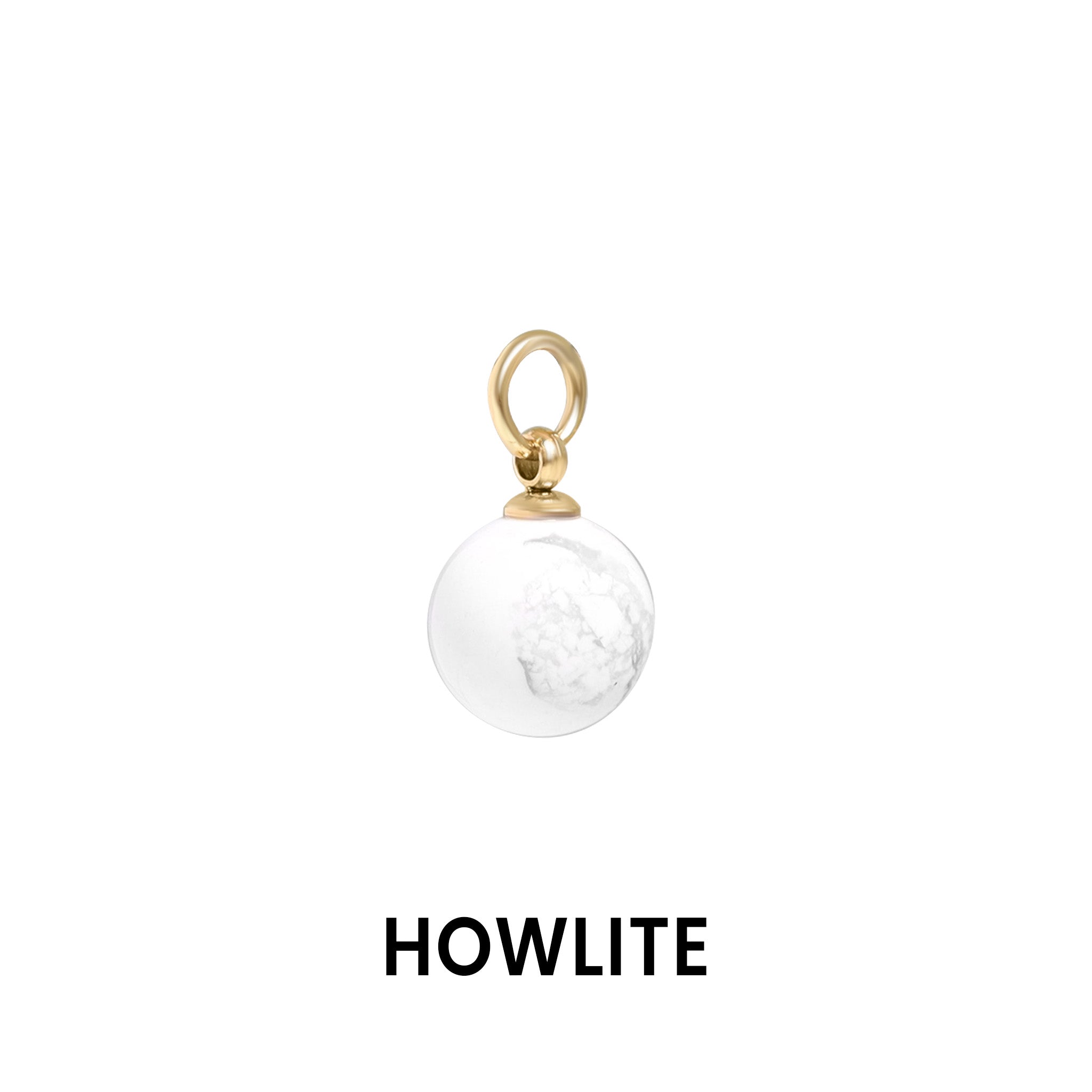 18K Gold PVD Stainless Steel Semi Precious Natural Stone Charms / SBB0306、mySite、dreamappss