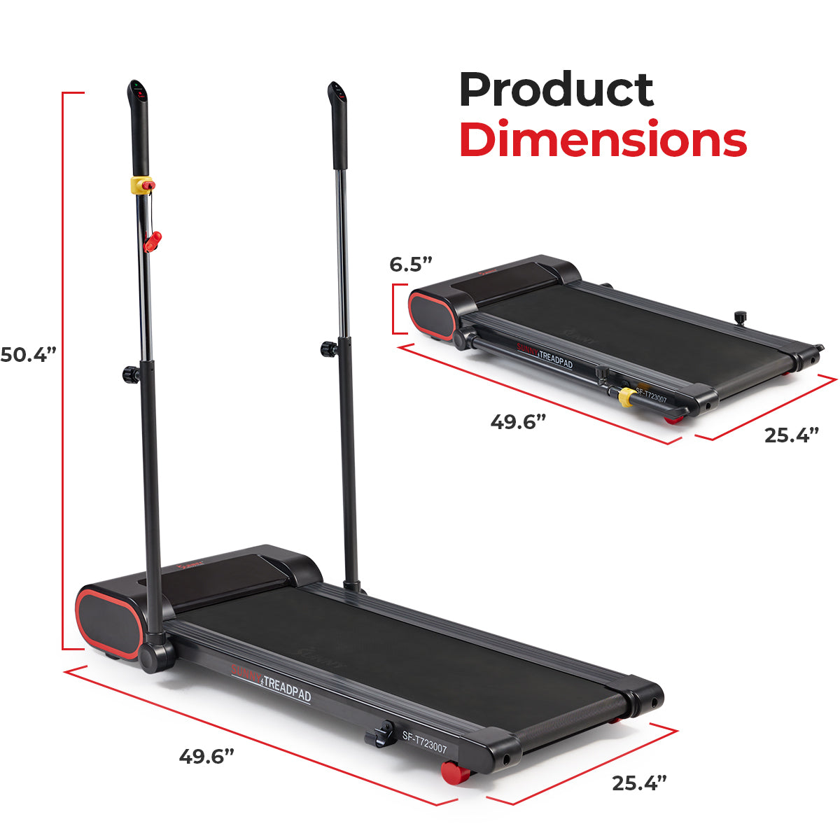  Under Desk Smart TreadPad® Walking Treadmill with Hiking Pole、mySite、ghnorth