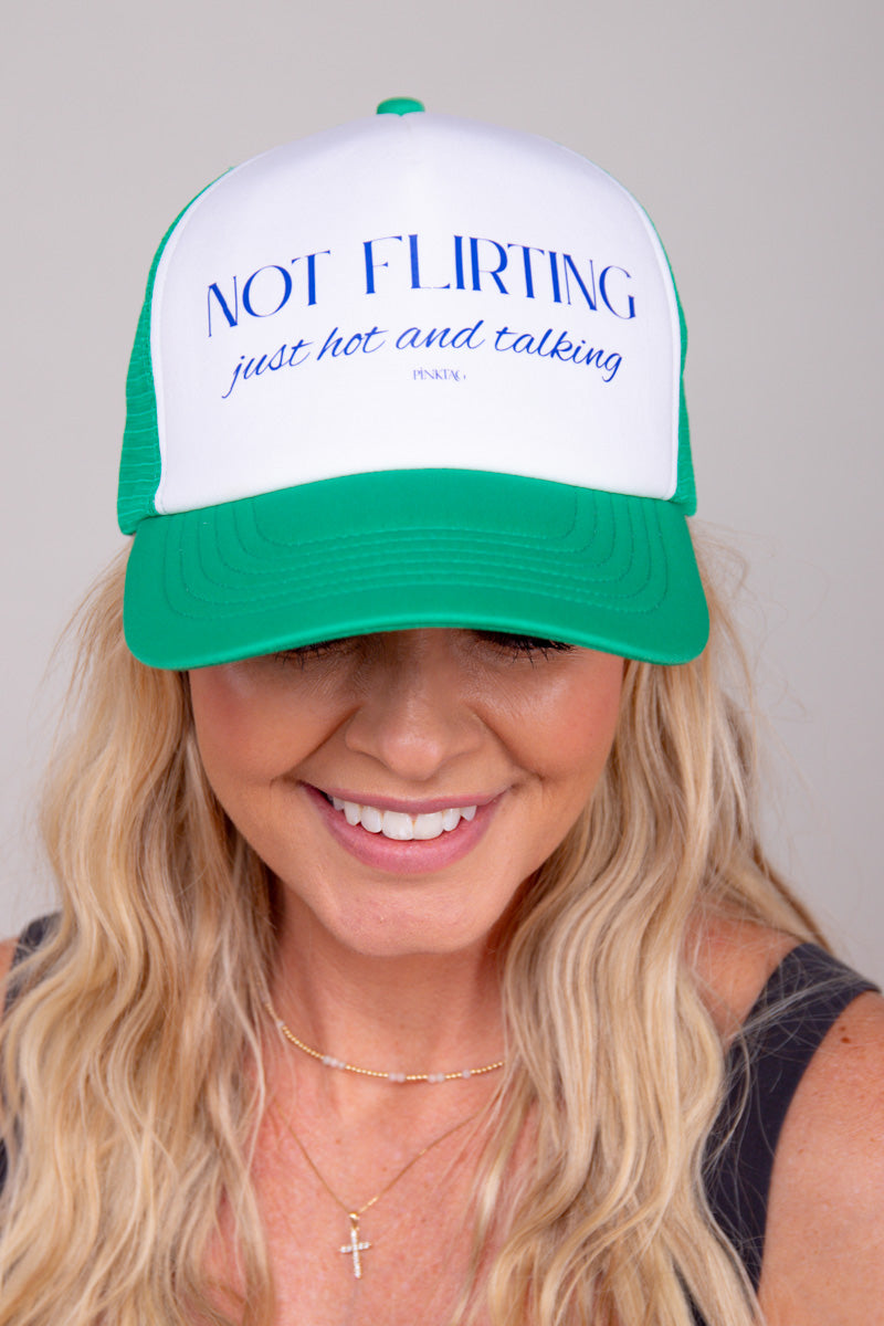 Not Flirting Trucker Hat - Green、mySite、hinf8tx79