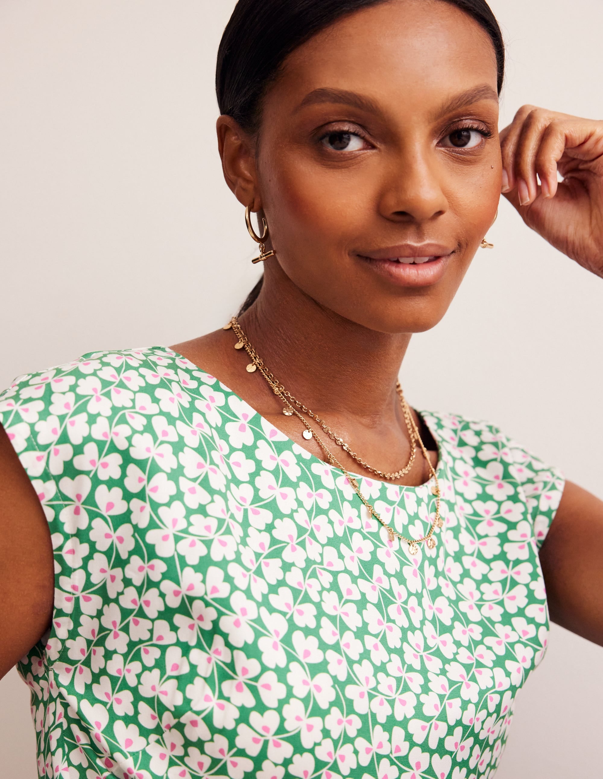  Modern Shell Top-Rich Emerald, Clover Whirl、mySite、ashleygrahame