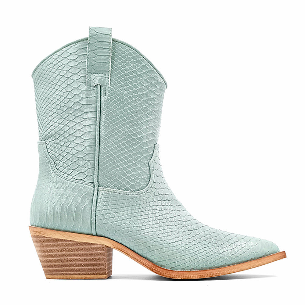 Zouzou Snake Print Pointed Toe Cowboy Boots、mySite、gtrtttuynbv