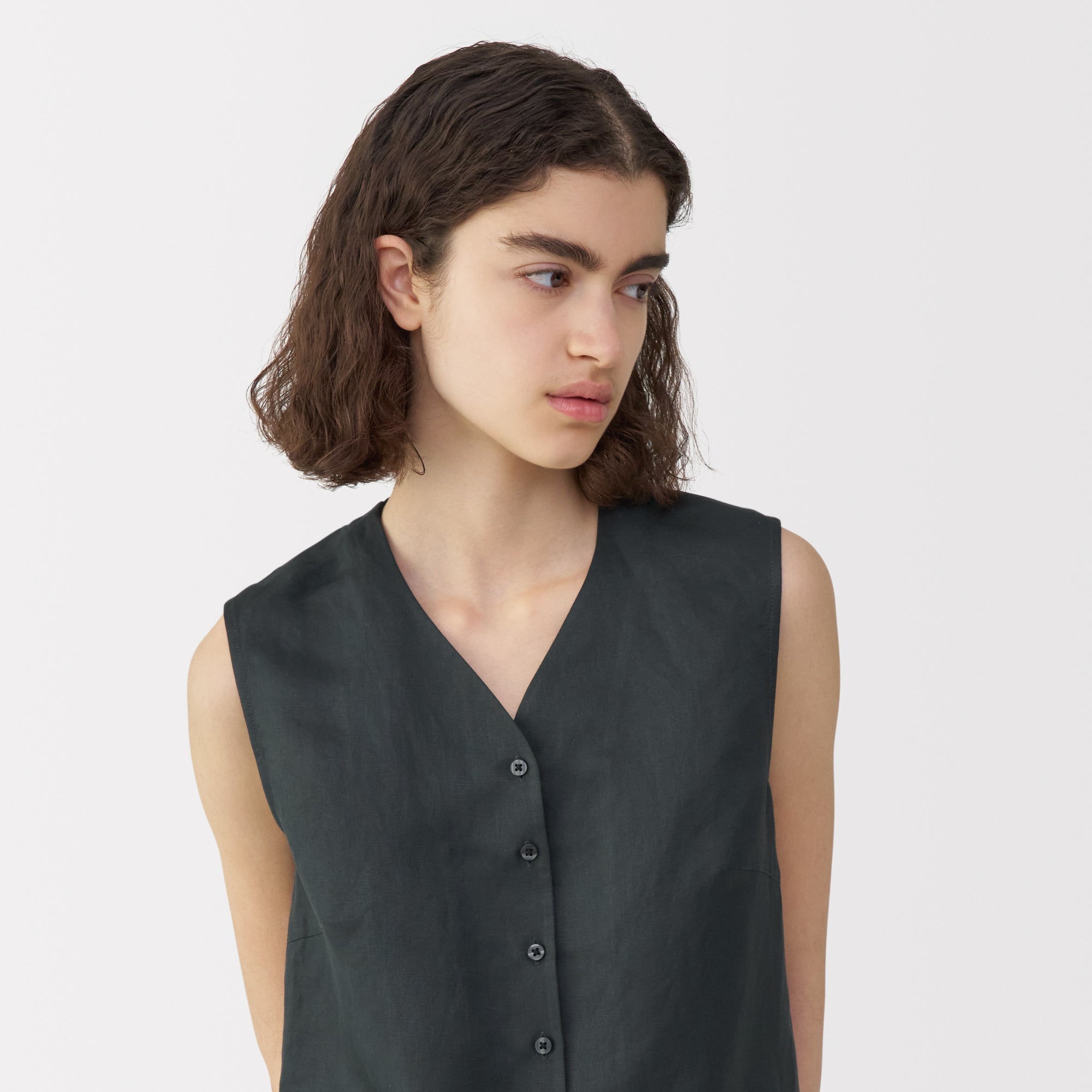  Labo Women's Linen Silk Sleeveless Shirt、mySite、sugarbowlscore