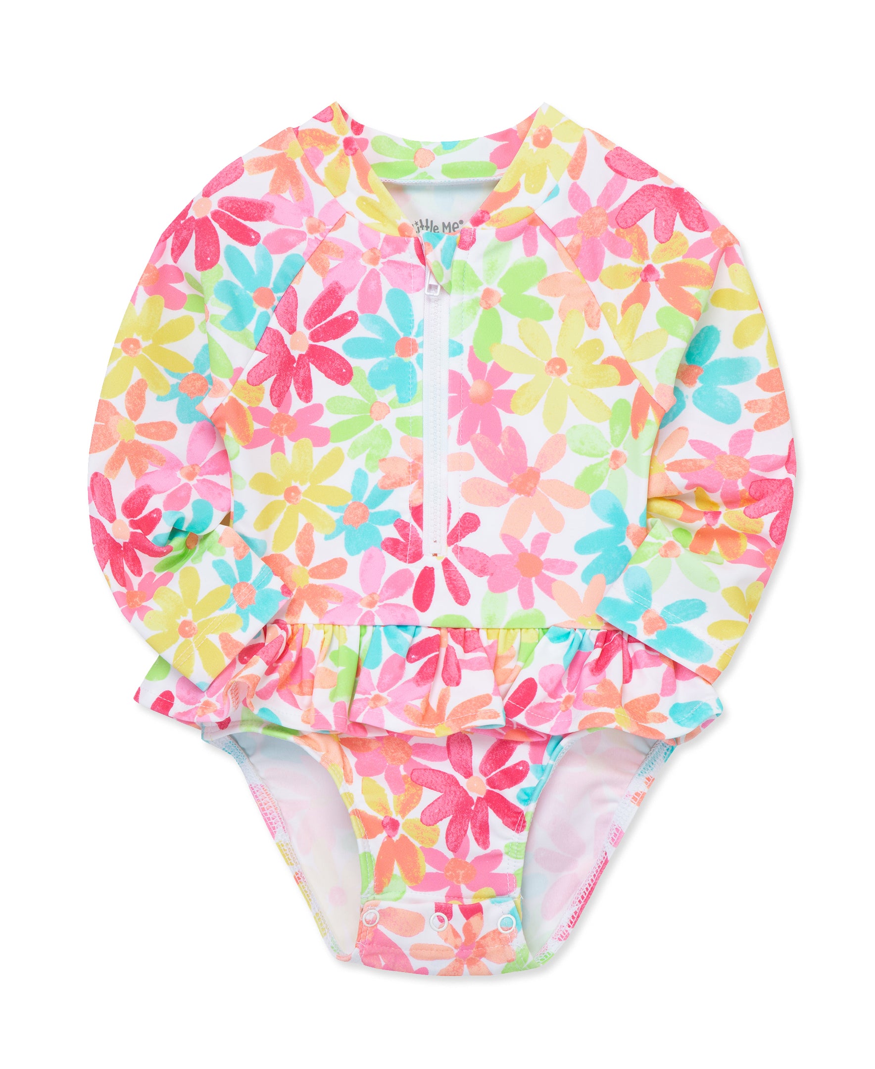 Multi Floral 1-Piece Rashguard Swimsuit (2T-4T)、mySite、layawaytickets