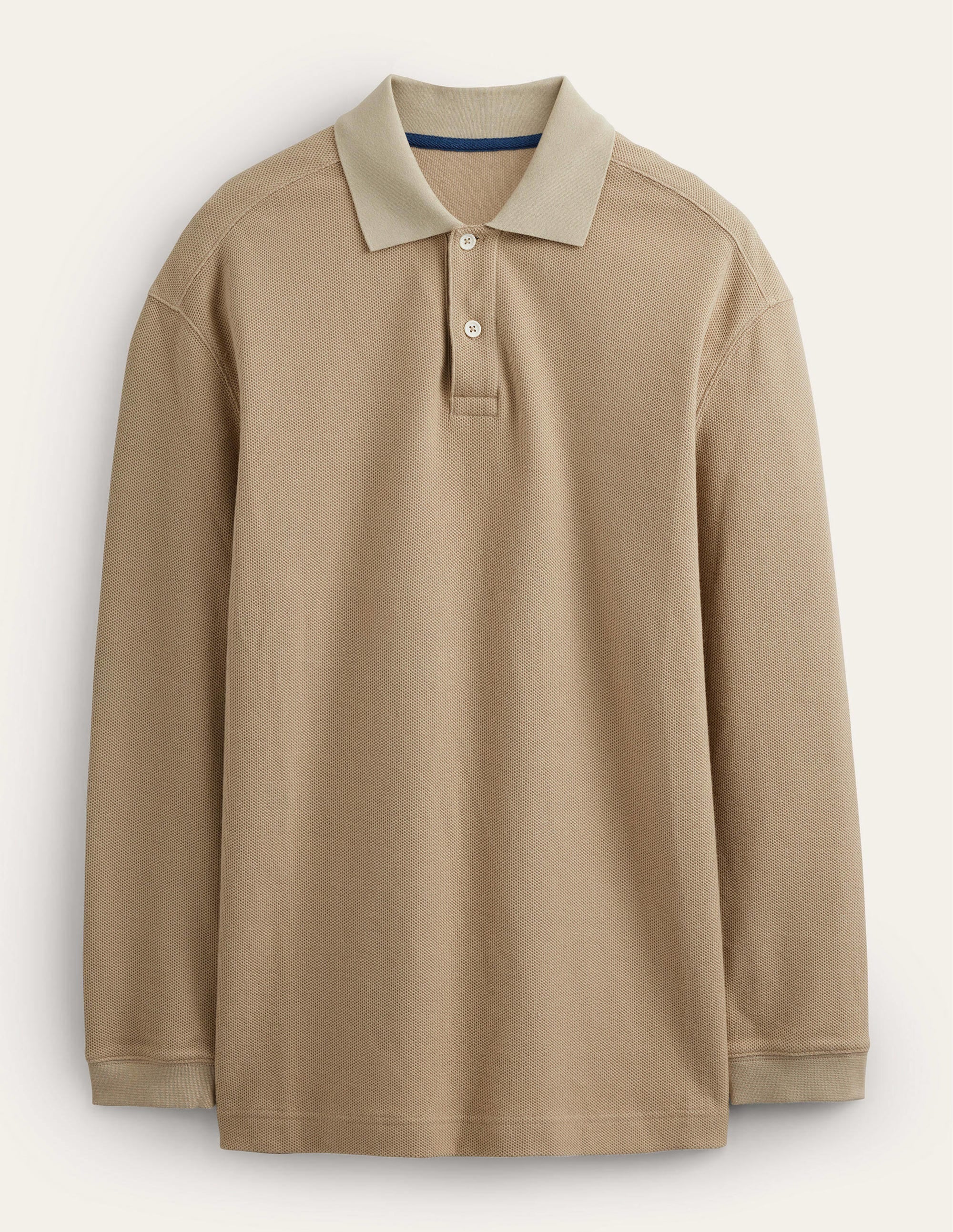  Relaxed Long Sleeve Polo-Stone、mySite、ashleygrahame