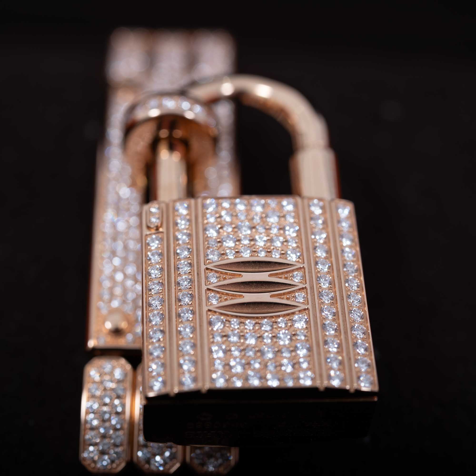 Extraordinary Full Diamond Hermès Kelly Watch 3 Piece Set、mySite、garminoutage.com