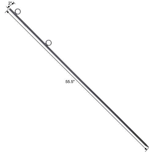 Rebar stake with loop 4pcs Grip Rebar 5/8x 55.5 Inch Steel Durable Heavy Duty Tent Canopy Ground Stakes with Angled Ends and 1 Inch Loops for Campsites and Canopies、、eastwooduniform