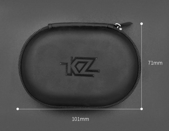 Headphone-Zone-KZ - Elliptical Pouch Earphone Case Zipper