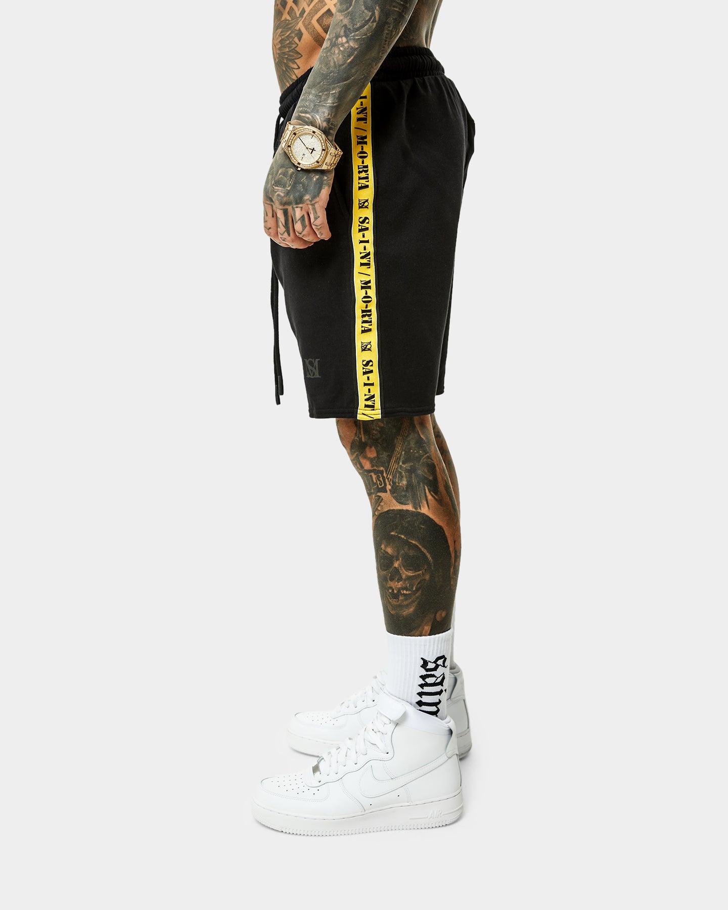 Saint Morta Monolith Sport Track Shorts Black/Yellow、mySite、zt4zffjzw