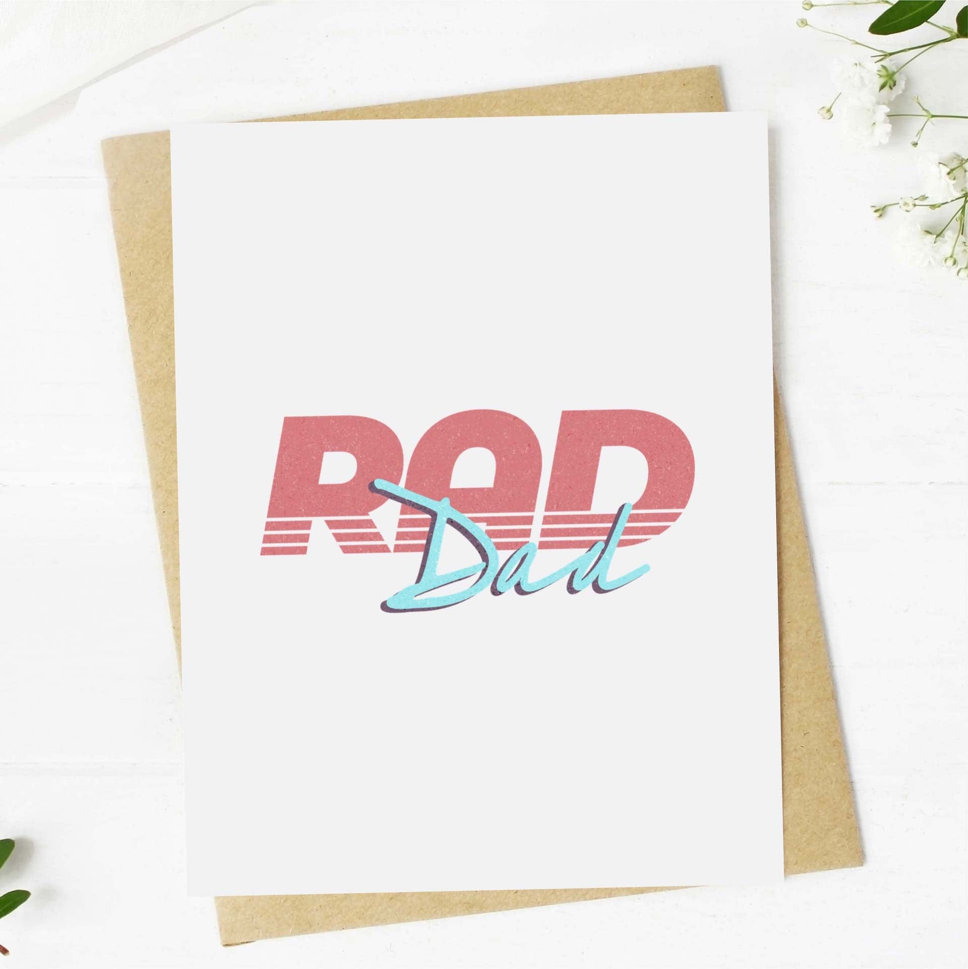  Rad Dad Retro Greeting Card、mySite、ghnorth