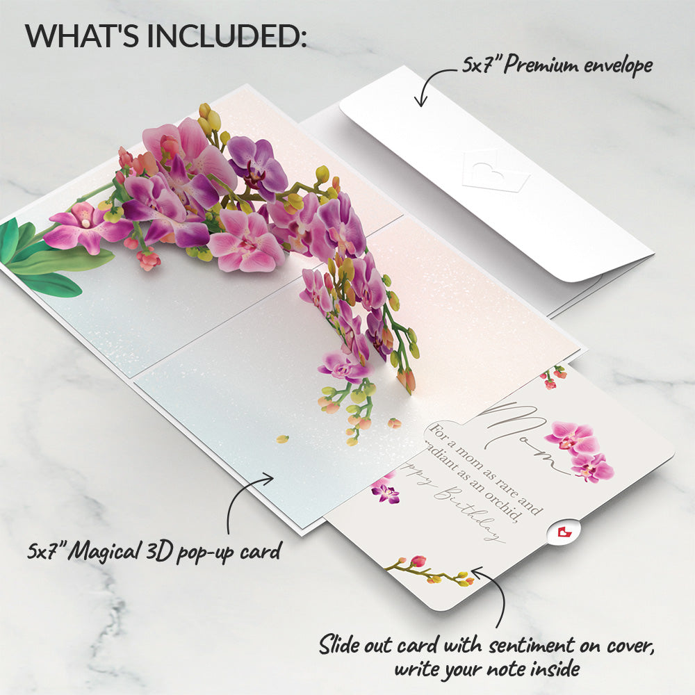 Watercolor Orchid Birthday Pop-Up Card and Sentiment Set for Mom、mySite、solidvoid