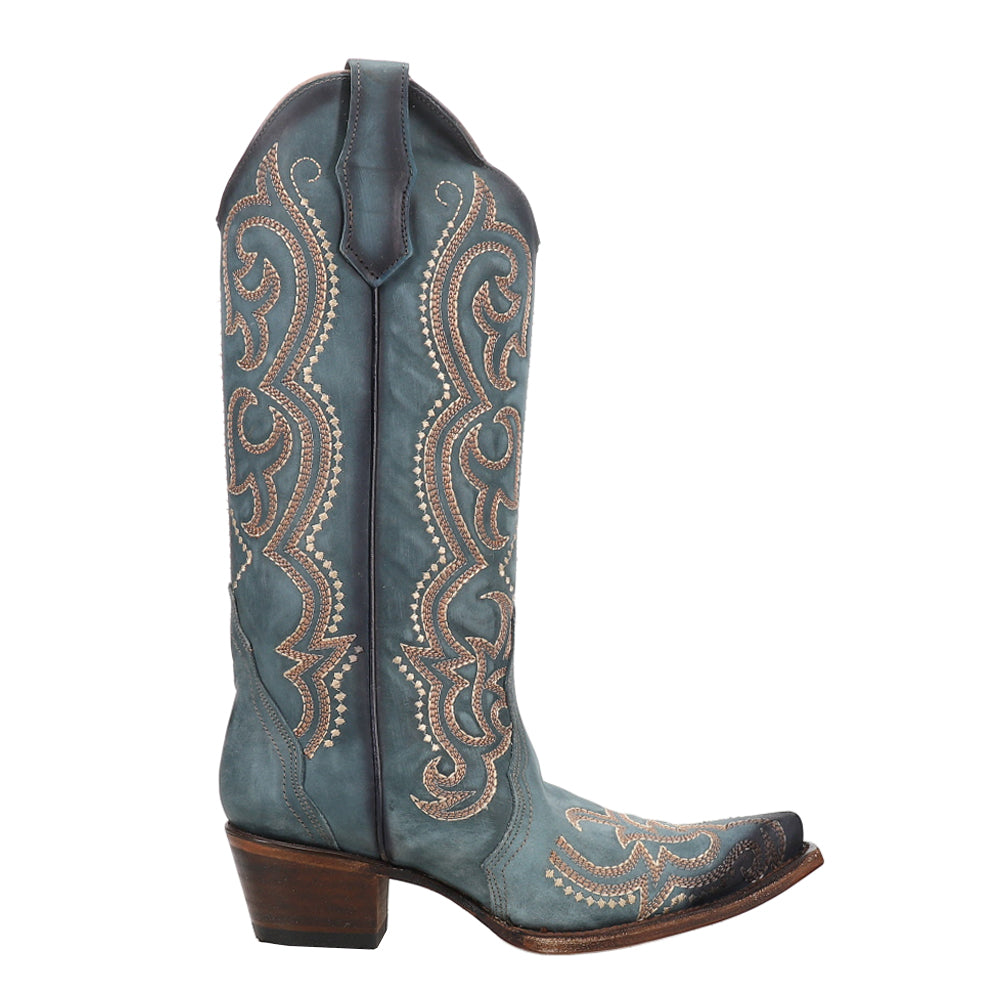 LD Blue Jean Embroidered Snip Toe Cowboy Boots、mySite、gtrtttuynbv