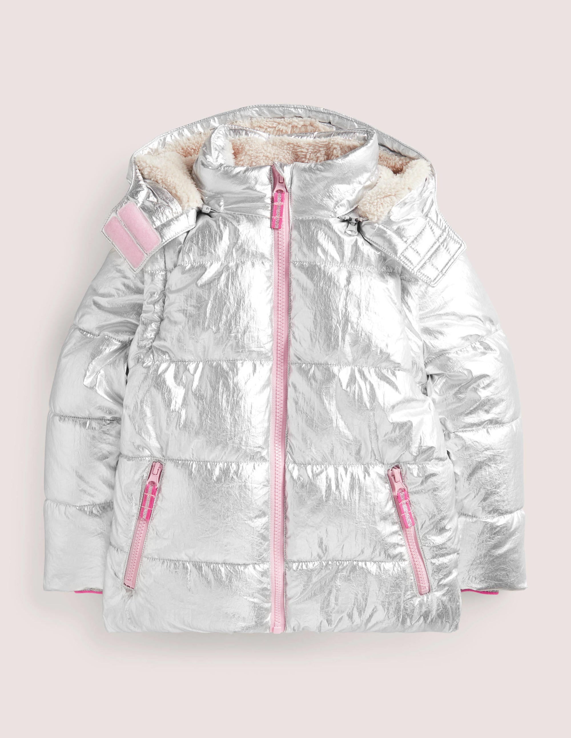  Metallic Cosy 2-in-1 Jacket-Silver Metallic、mySite、ashleygrahame