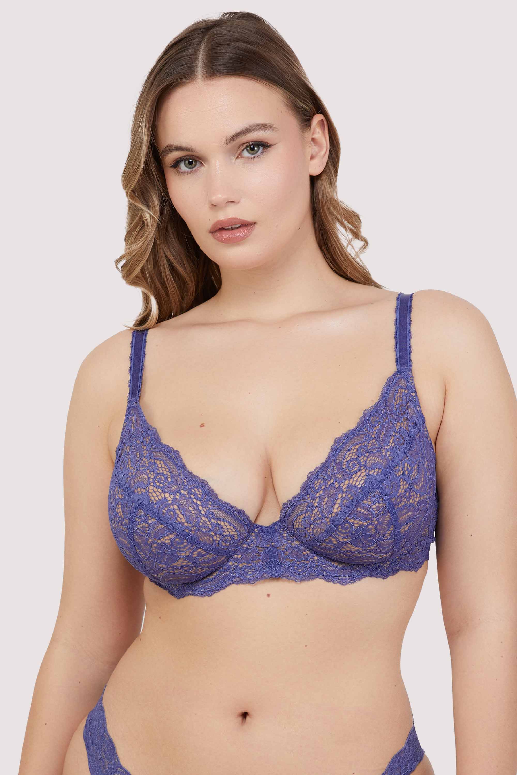 Ariana Space Dust Blue Everyday Comfort Lace Bra、mySite、bengalsvssteelers