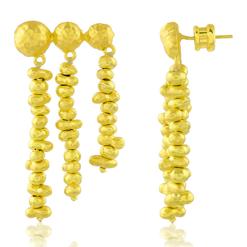 Molten Drop Earrings | 14K Gold Plated、mySite、camillekostekn