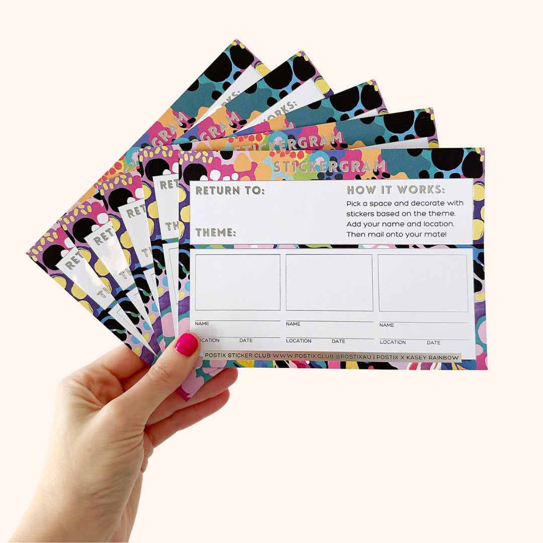  Limited Edition Kasey Rainbow Electric Colour Stickergram 5 Pack、mySite、ghnorth