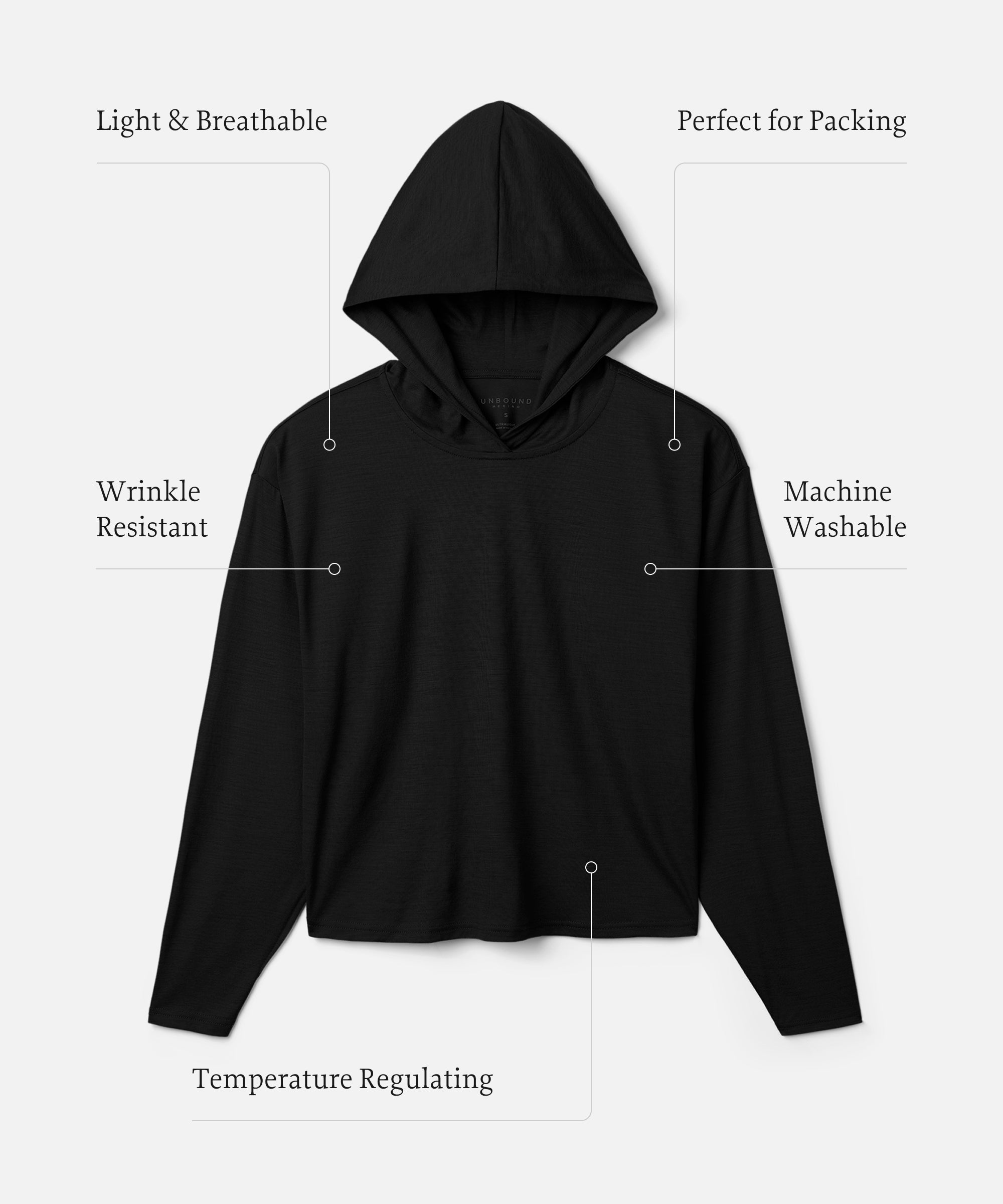 Women's Ultralight Merino Hoodie、mySite、noshort