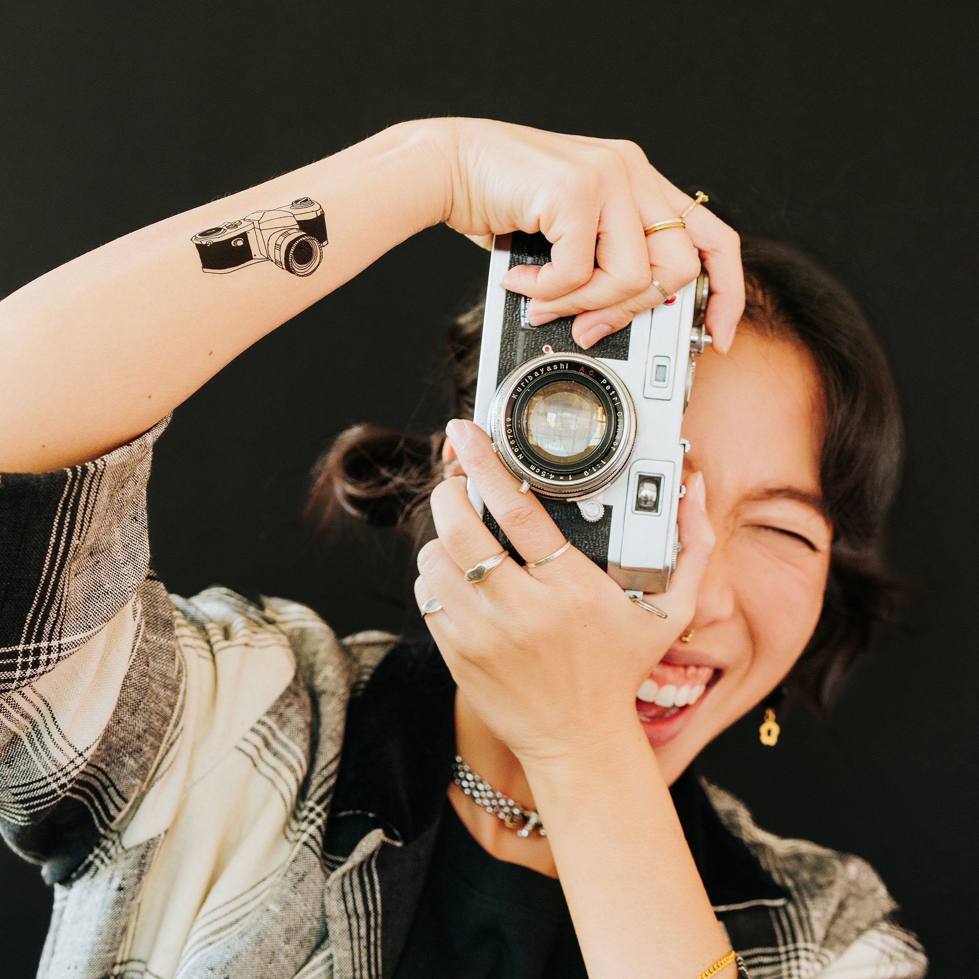  Classic Camera Tattly Temporary Tattoos、mySite、ghnorth