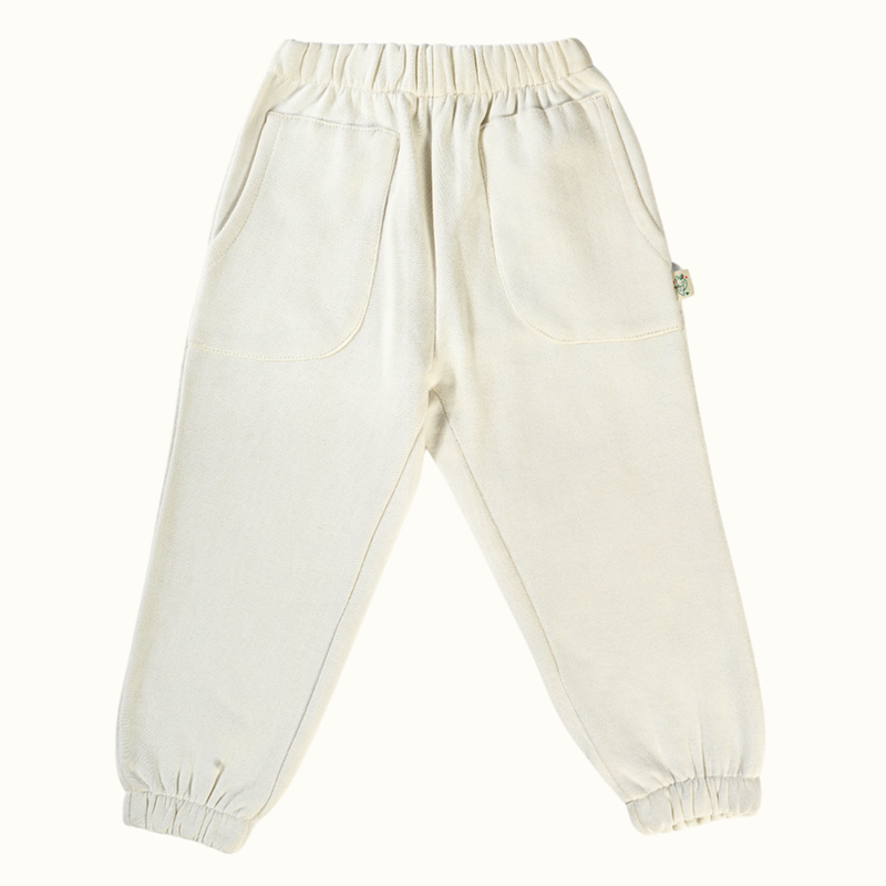 Cotton Terry Sweat Pants | Maroon & Creme | Set of 2、mySite、camillekostekn