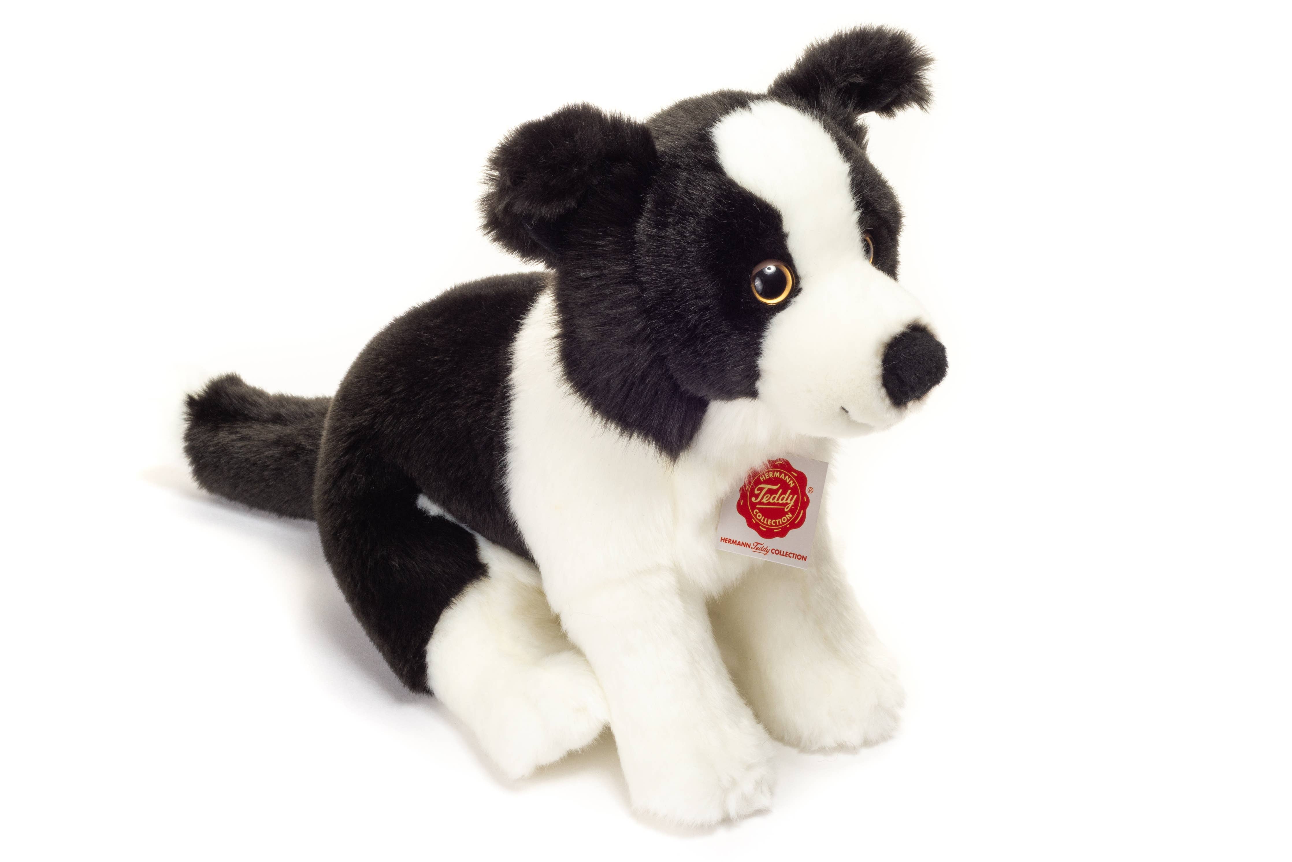 Border Collie Plush Puppy Sitting 25 cm by Teddy Hermann、mySite、g9winljtr