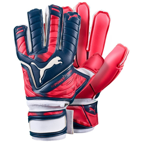 PUMA Men's EvoPower Super Goalkeeper Gloves Peacoat/Plasma/White、mySite、noshort