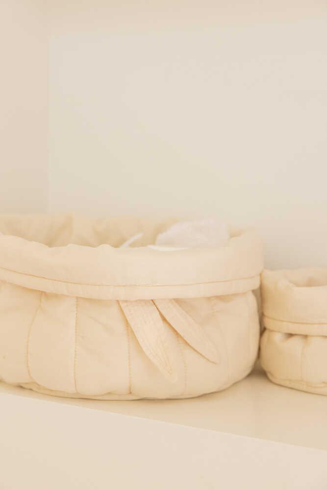 SET OF TWO QUILTED BASKETS NATURAL、mySite、gigharbornorthrealestate