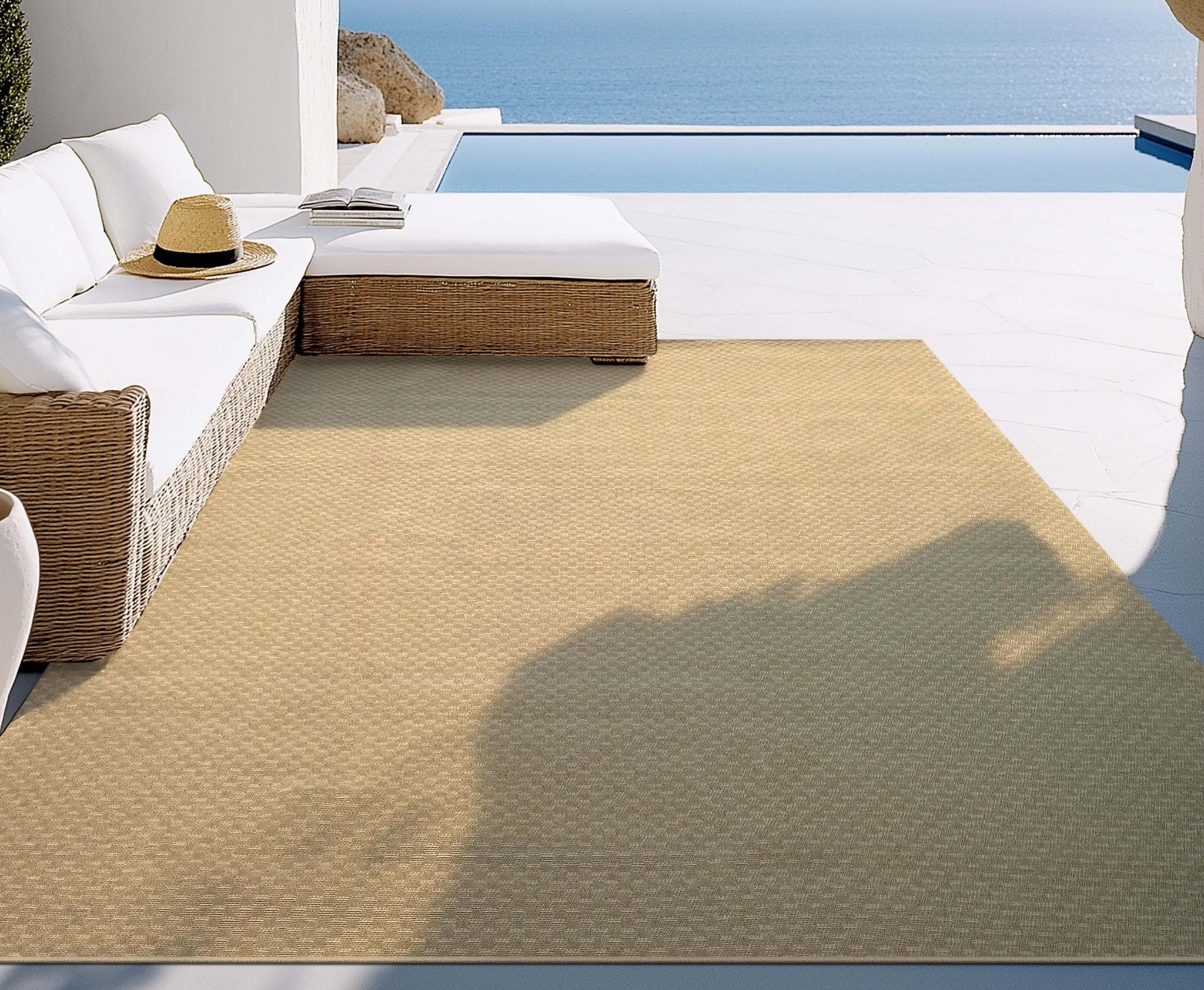 Alto Textures Custom Outdoor/Indoor Flat-Pile Rug - Personalized Sizes, Easy Maintenance、mySite、gigharbornorthrealestate