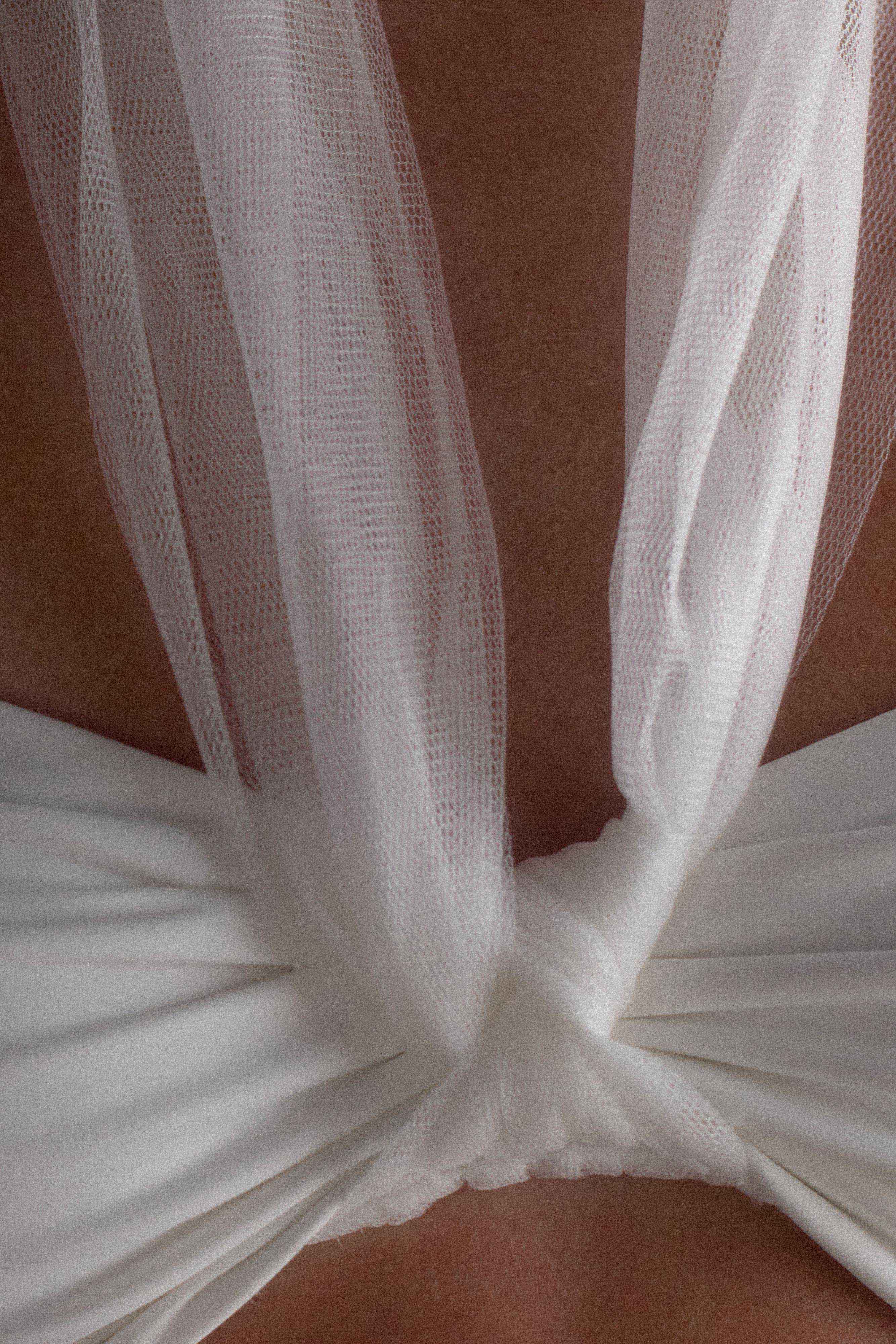 Sheryl Bow Bikini Top - Ivory、mySite、solidvoid