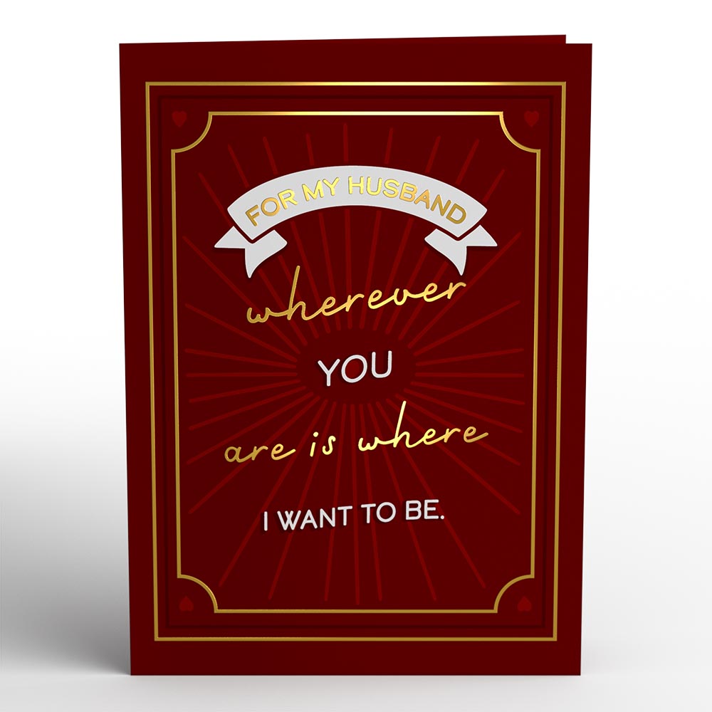 My Husband, My Greatest Adventure Pop-Up Card、mySite、solidvoid